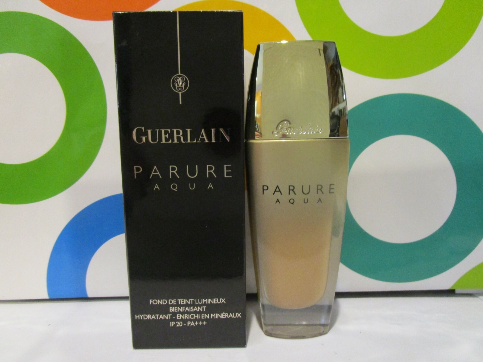 GUERLAIN ~ PARURE AQUA FLUID FOUNDATION ~ # 23 ~ 1 OZ BOXED
