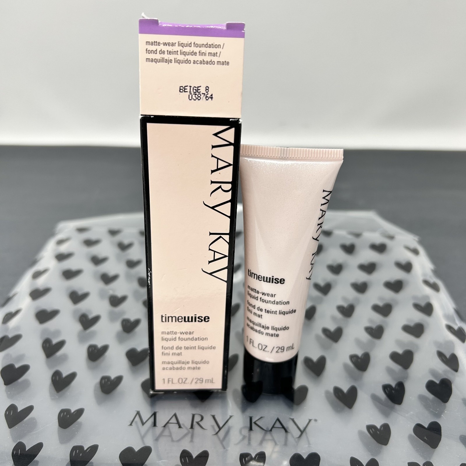Mary Kay 038764 Beige 8 Timewise Matte Wear Liquid Foundation 1oz New in Box