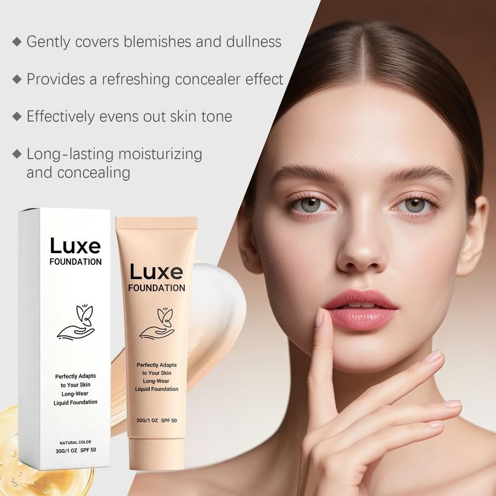 30g Luxe Foundation Colour Changing SPF 50, Luxe Foundation For Mature Skin