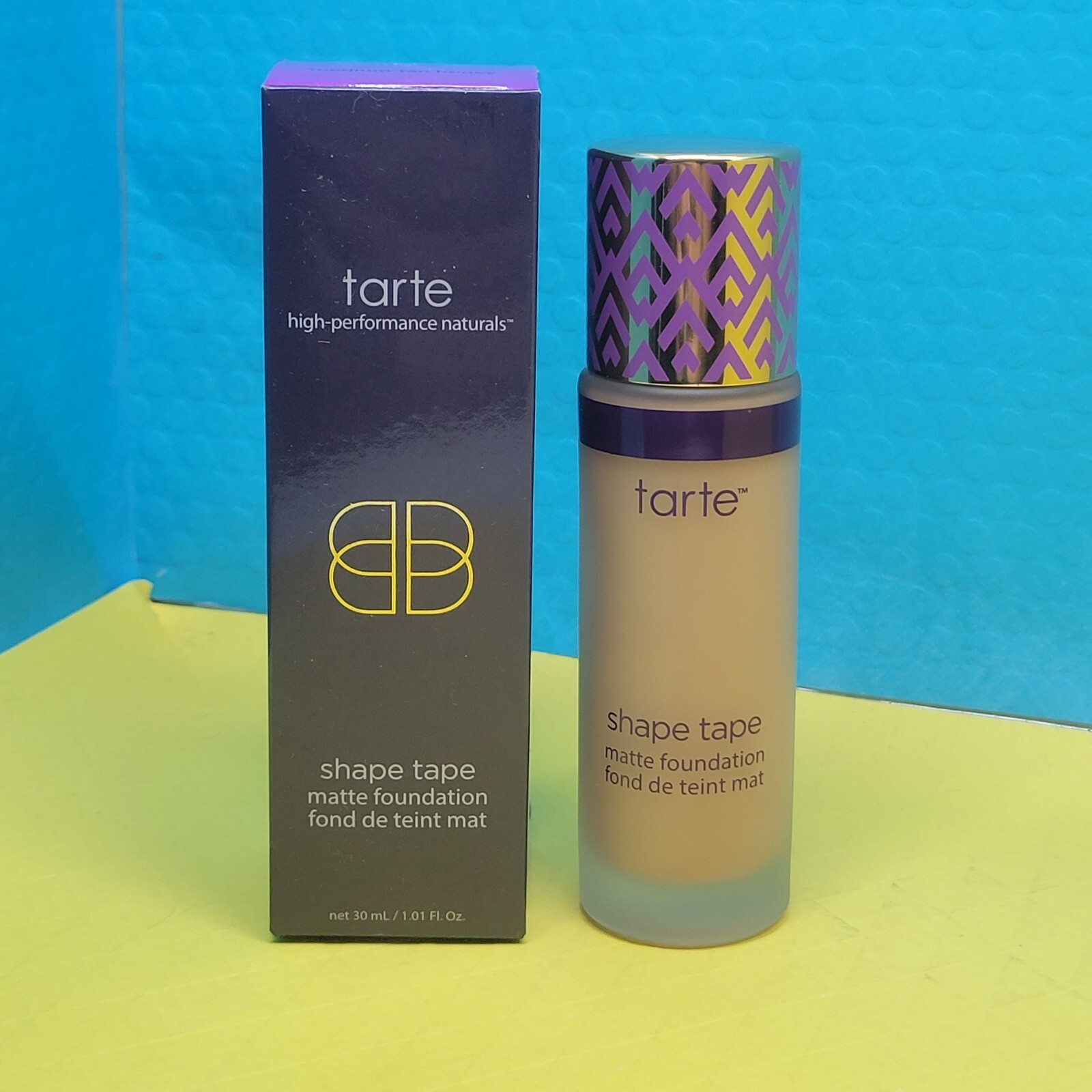 TARTE DOUBLE DUTY SHAPE TAPE MATTE FOUNDATION in “MEDIUM TAN HONEY” Full Size