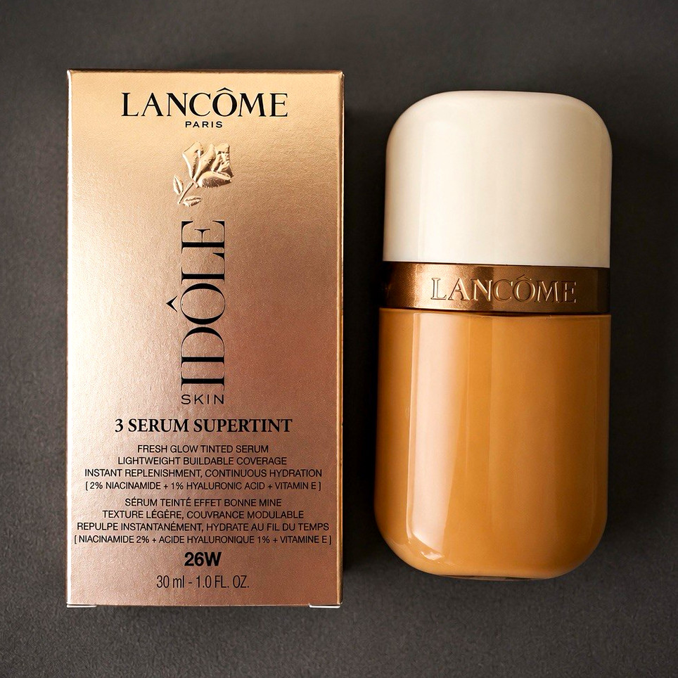 Lancôme Idôle Skin 3 Serum Supertint Foundation 26W Hydrating 1 fl oz