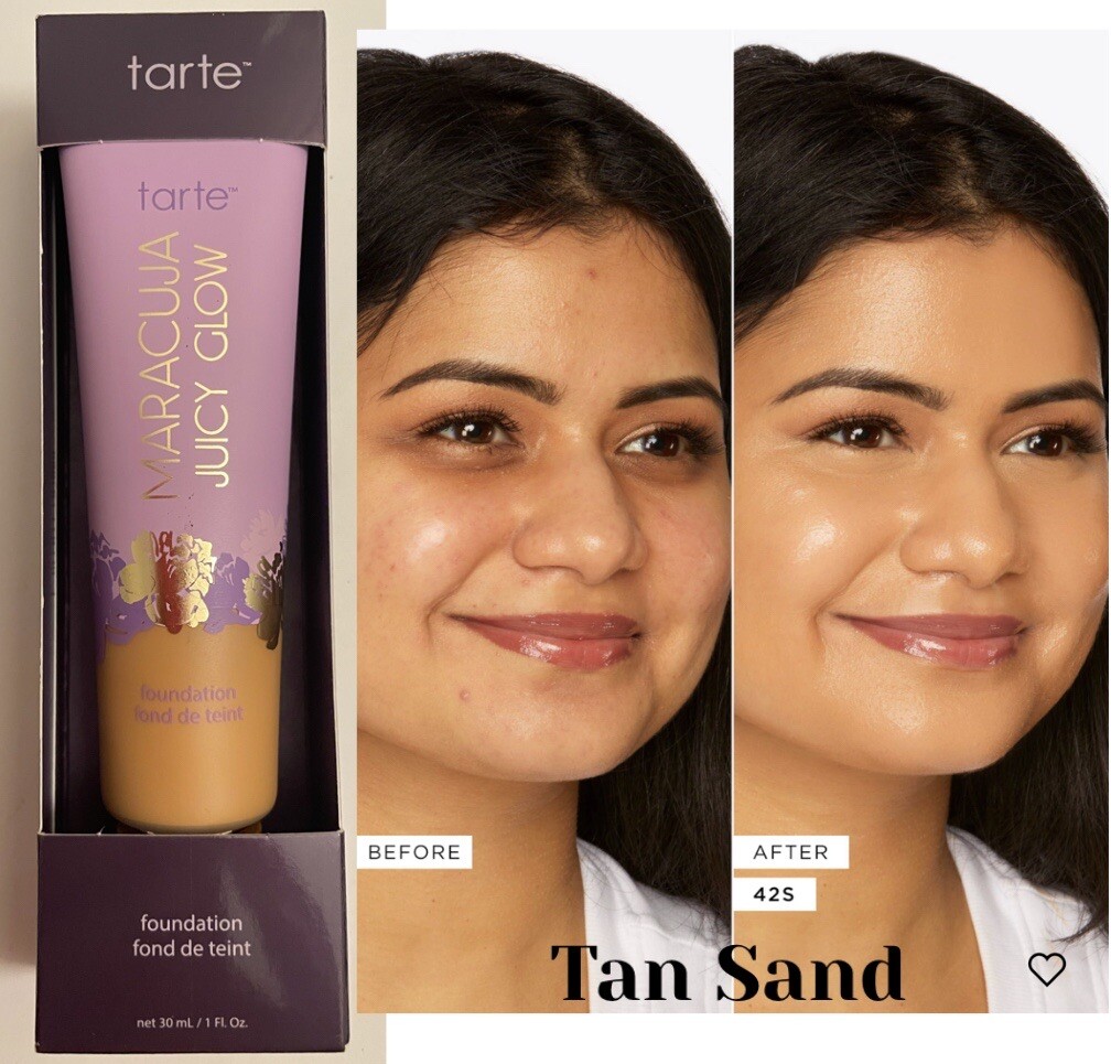 Tarte Maracuja Juicy Glow Foundation 42S TAN SAND *BNIB/Authentic