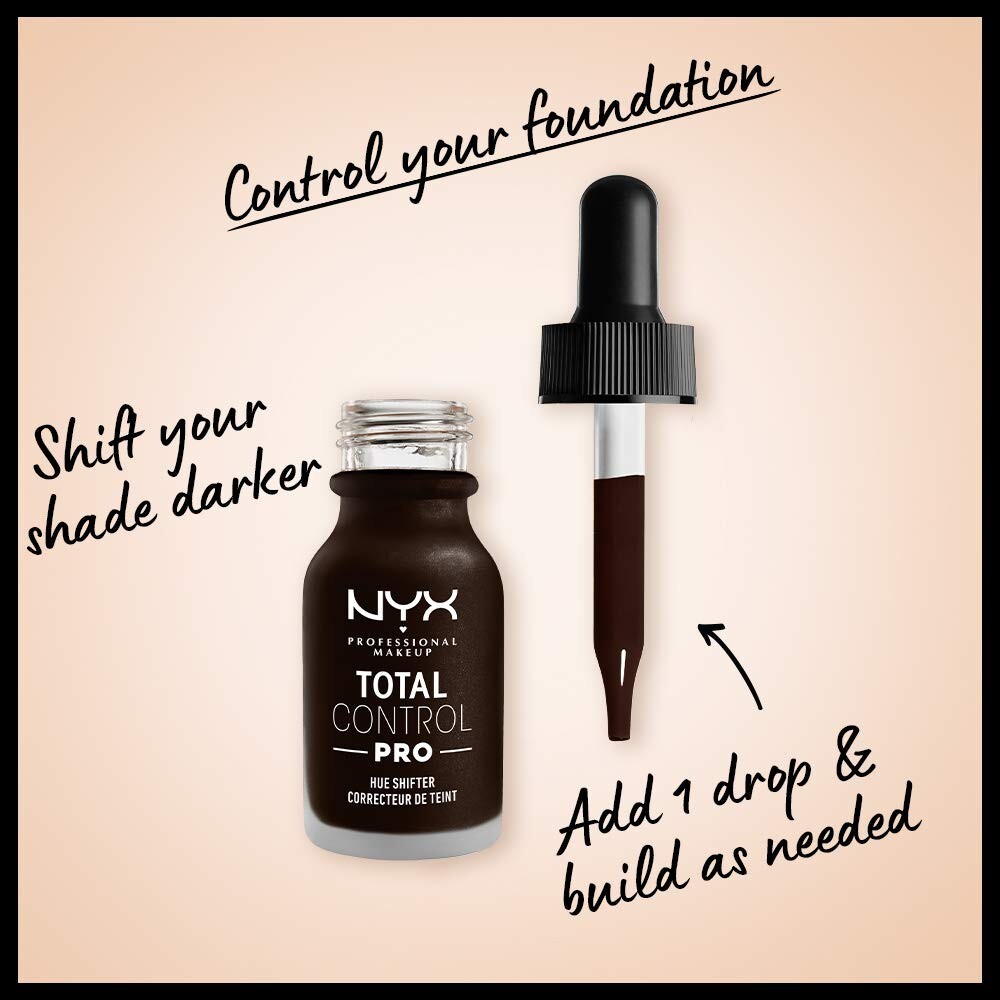 2 Bottles NYX PROFESSIONAL MAKEUP Total Control Pro Drop Hue Shifter TCPH01 Dark