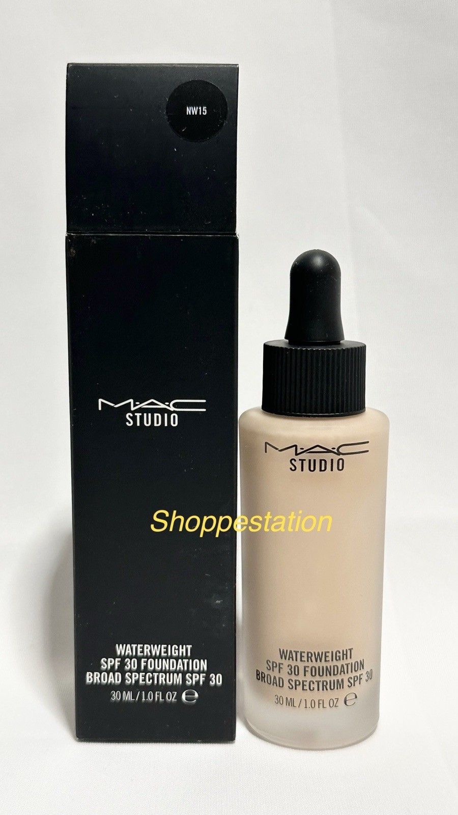 MAC Studio Waterweight SPF30 Foundation Shade NW15 Full Size 30ml / 1.0oz