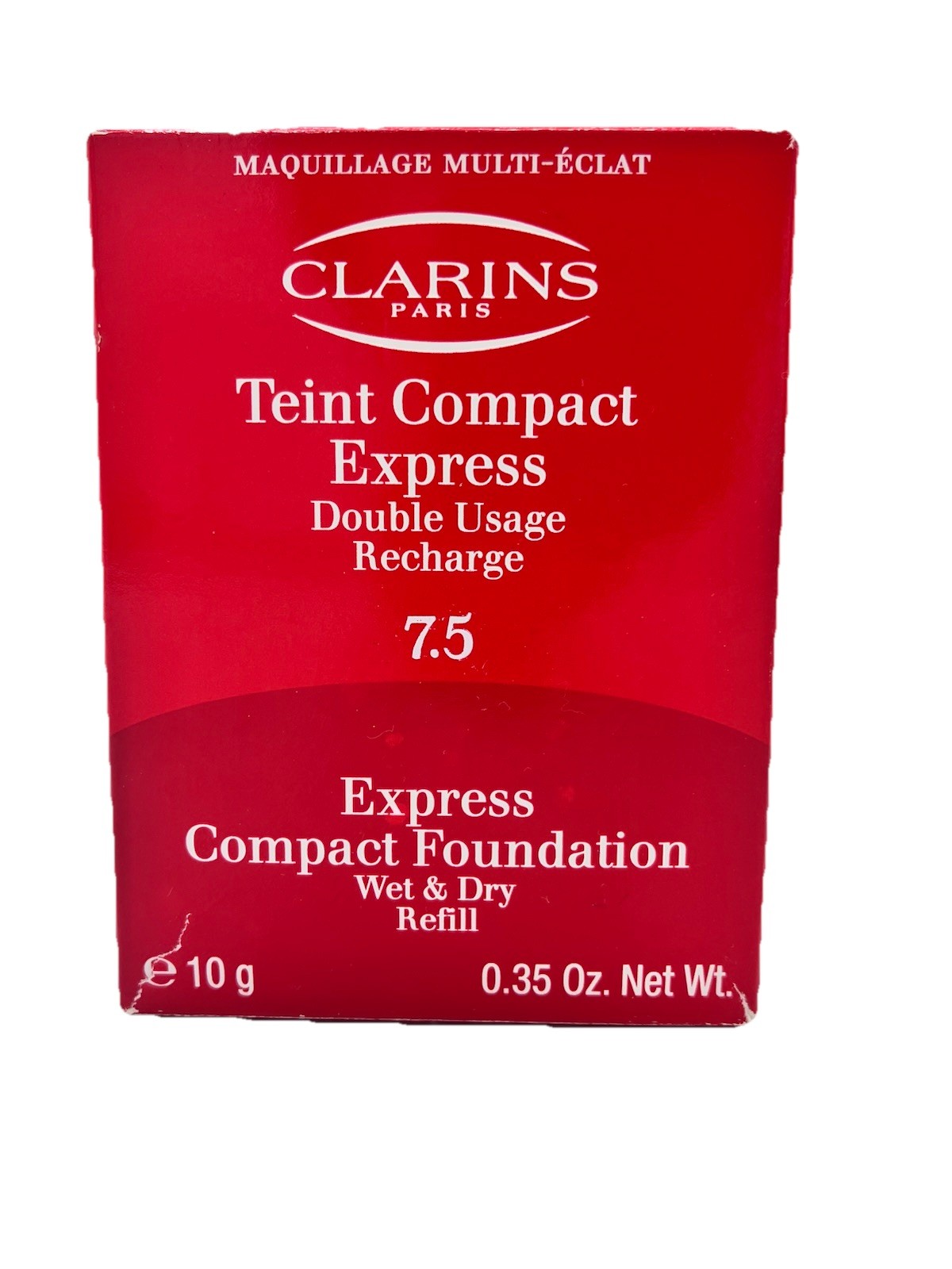 Clarins 7.5 Amber Beige Express Compact Foundation Wet/Dry Refill 10g/0.35oz