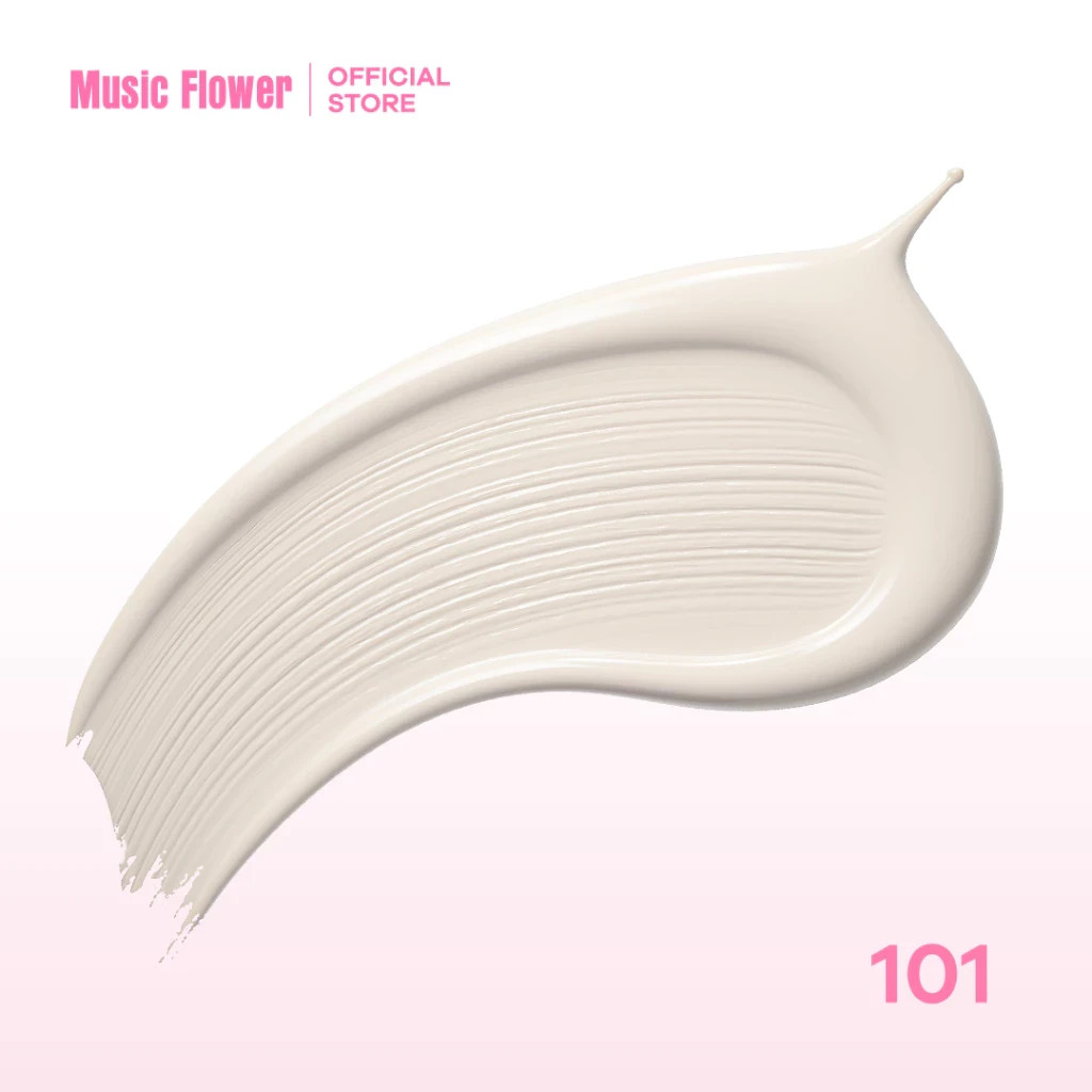 Music Flower Photo Genic Foundation Waterproof Oil Free Long Lasting Lightweight