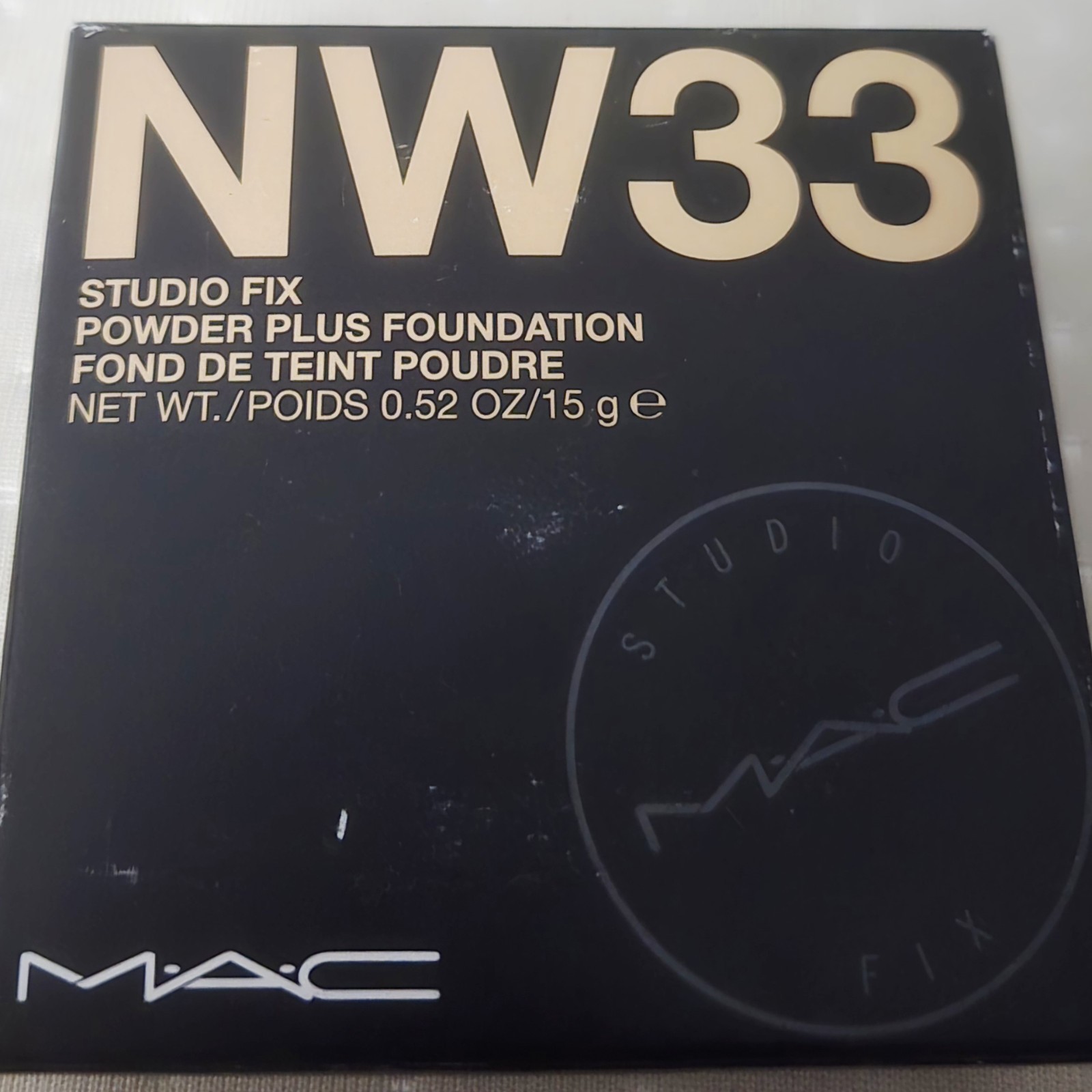MAC NW33 Studio Fix Powder Plus Foundation 0.52oz / 15g Full Size New In Box