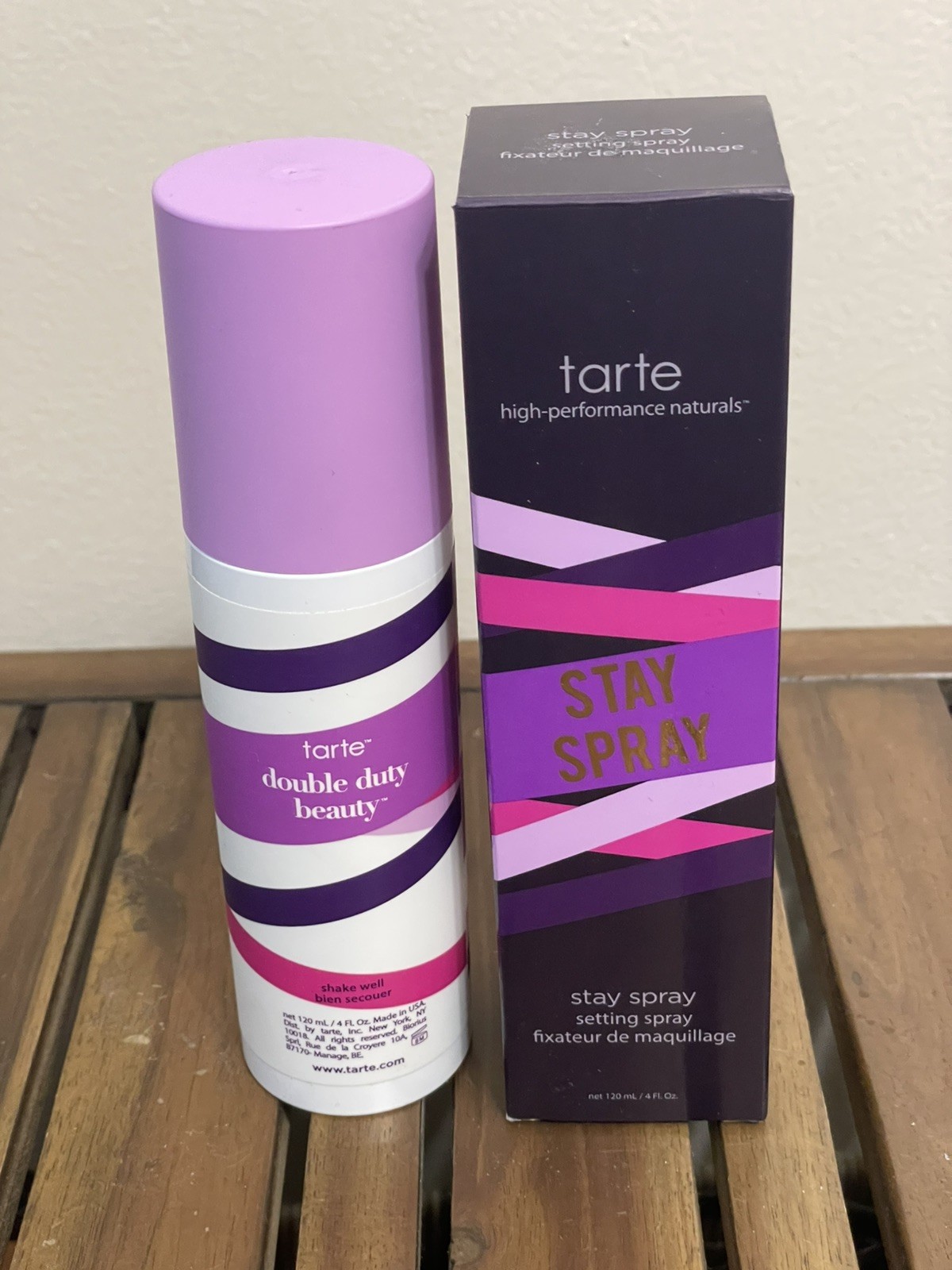 TARTE STAY SPRAY SETTING SPRAY! BRAND NEW IN BOX FULL SIZE 4OZ