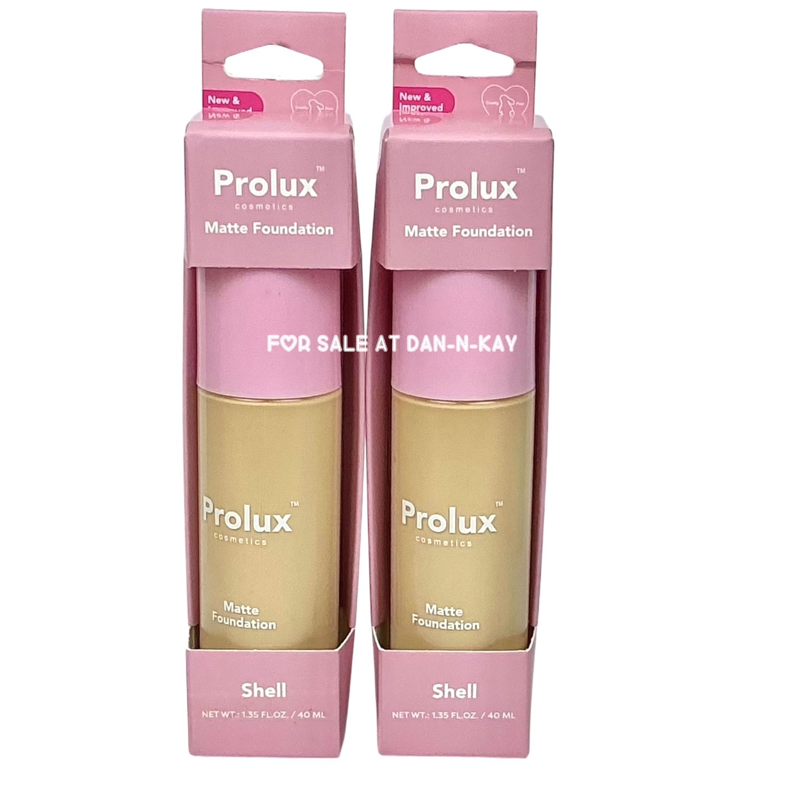 PROLUX COSMETICS MATTE FOUNDATION IN SHELL SET OF 2