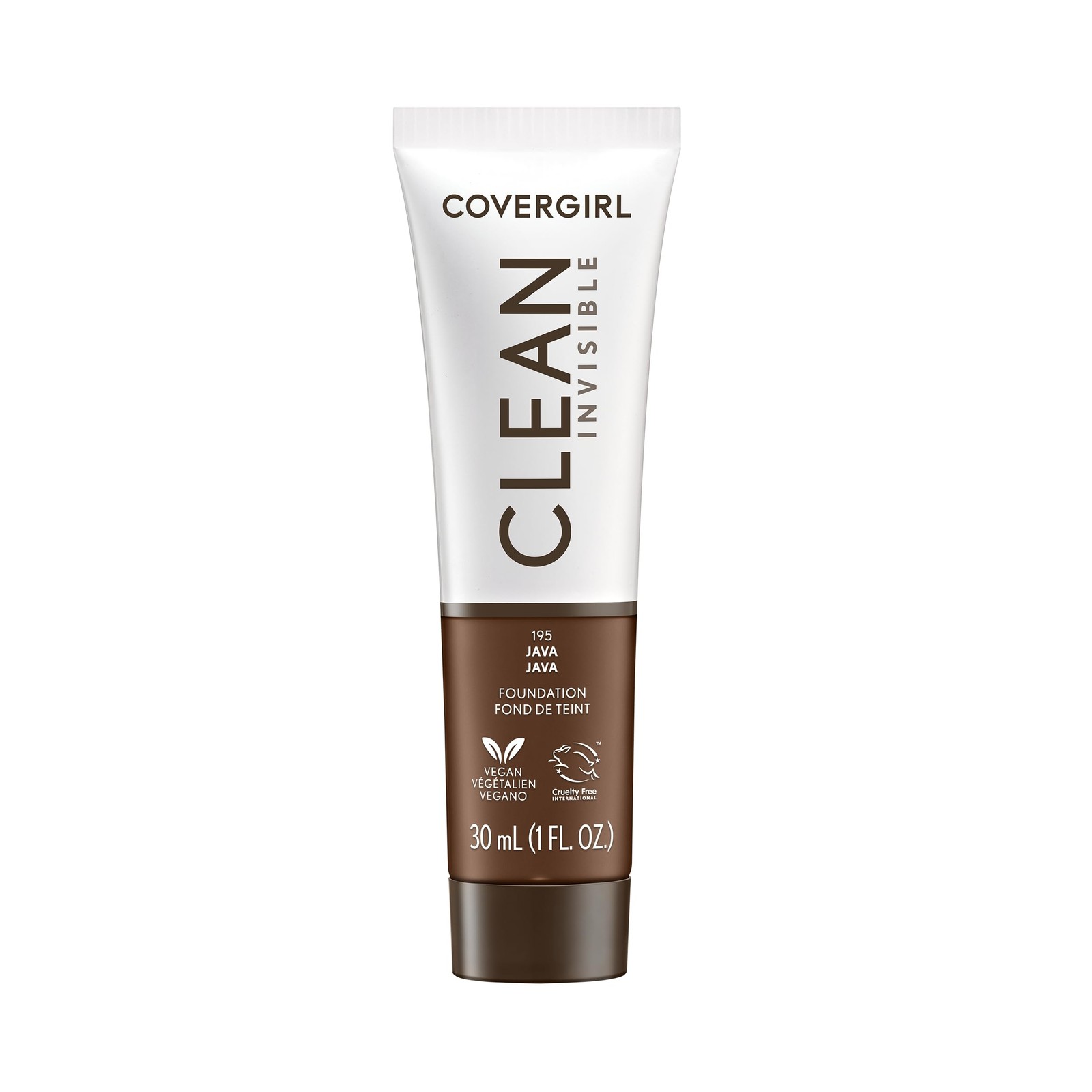 COVERGIRL Clean Invisible Foundation Makeup, Dewy & Glowy Natural Finish,