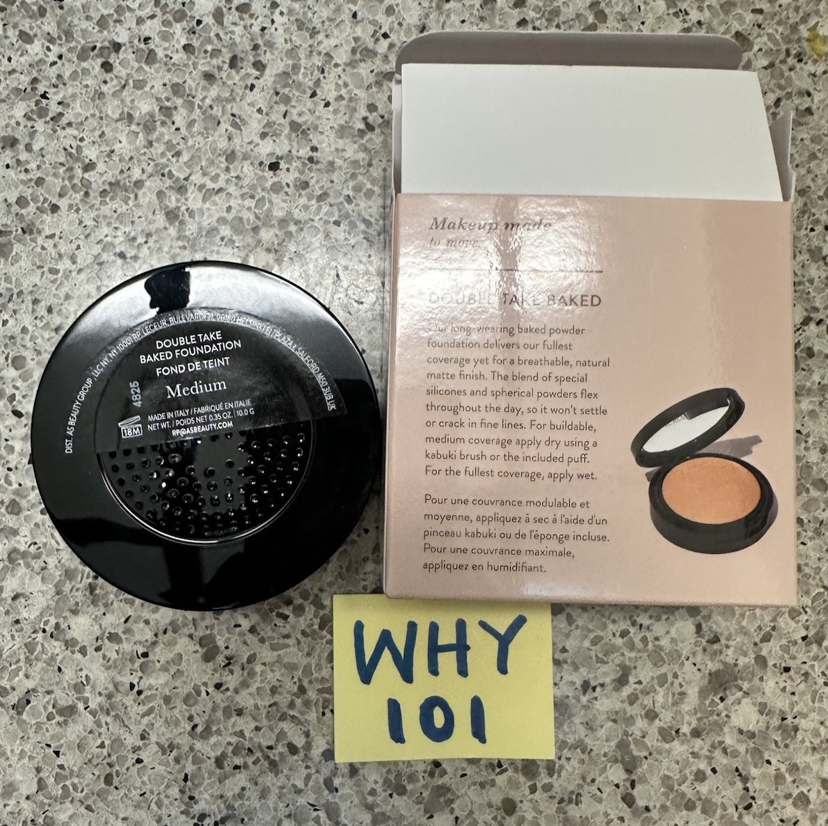 Laura Geller Double Take Bake Versatile Powder Foundation MEDIUM .35oz /10g FULL