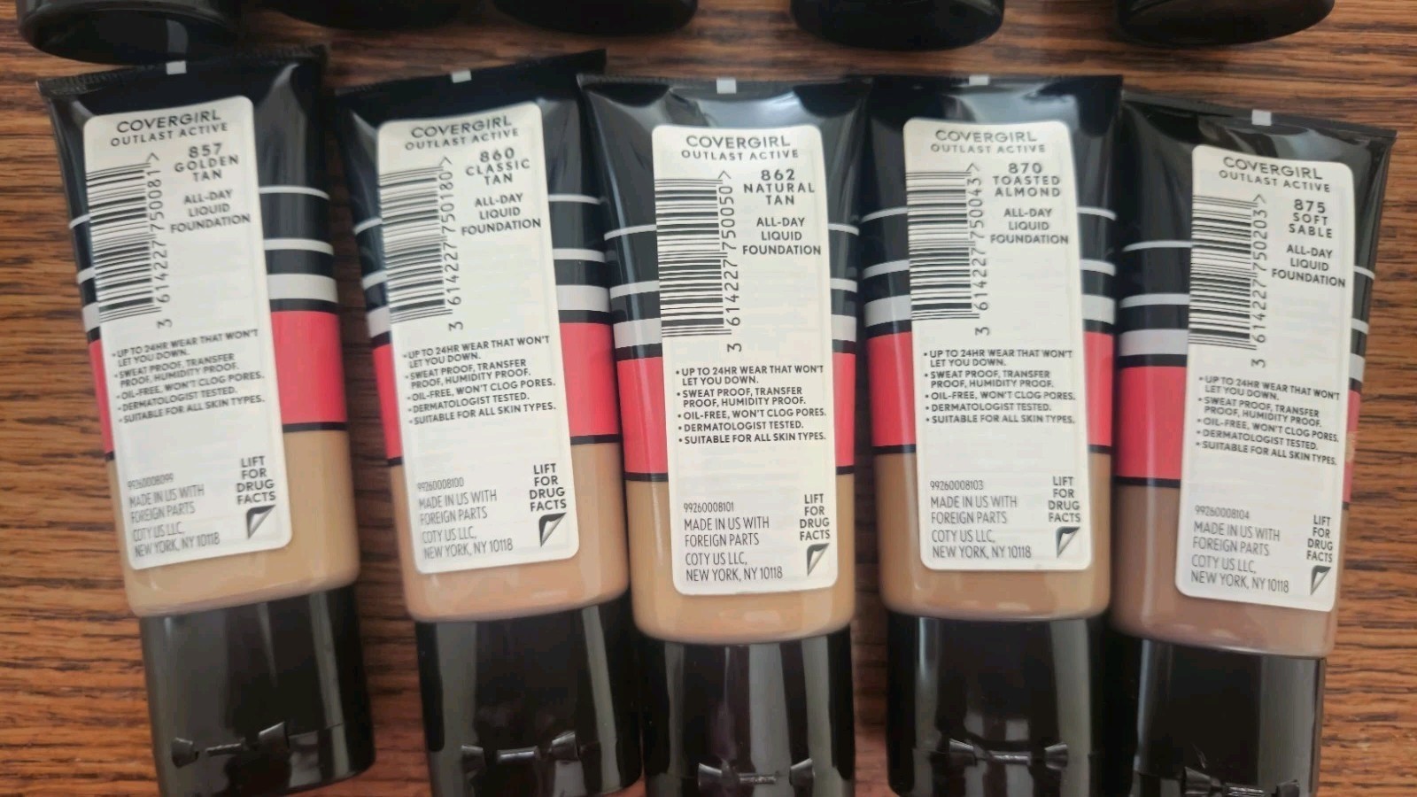 COVERGIRL-OUT LAST ACTIVE-24HR FOUNDATION-CHOOSE YOUR SHADE/SHADES-READ!!!