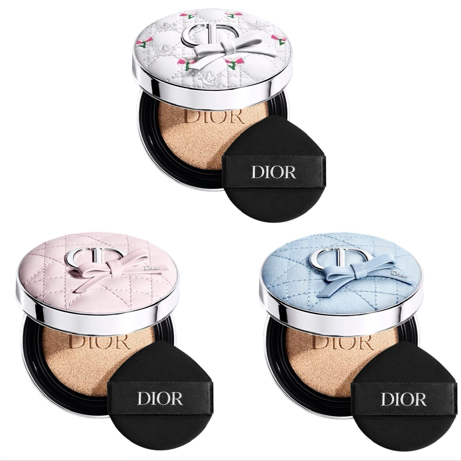 Dior Bow Forever Cushion [ Case Only ] Pink Blue Bow Limited Edition Pre-Order
