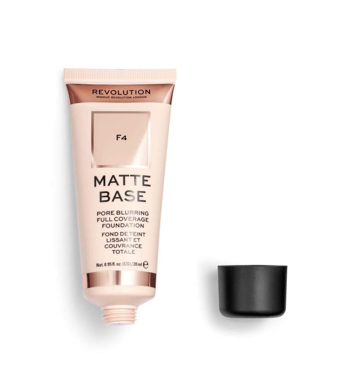 Revolution Matte Base Pore Blurring Full Coverage Foundation F4
