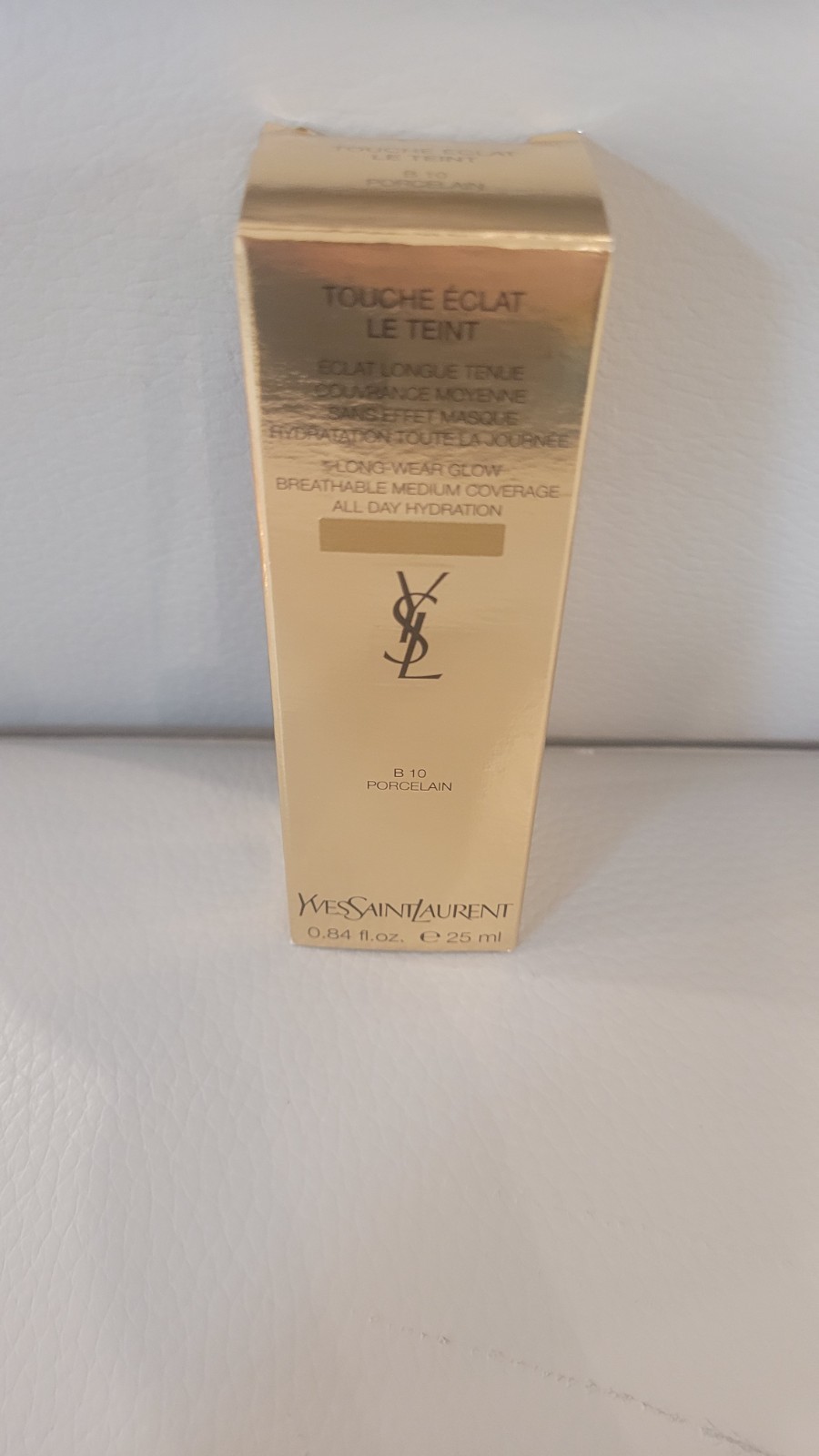 YSL Touche Eclat Le Teint B10-PORCELAIN LONG DAY GLOW FOUNDATION NO SPF