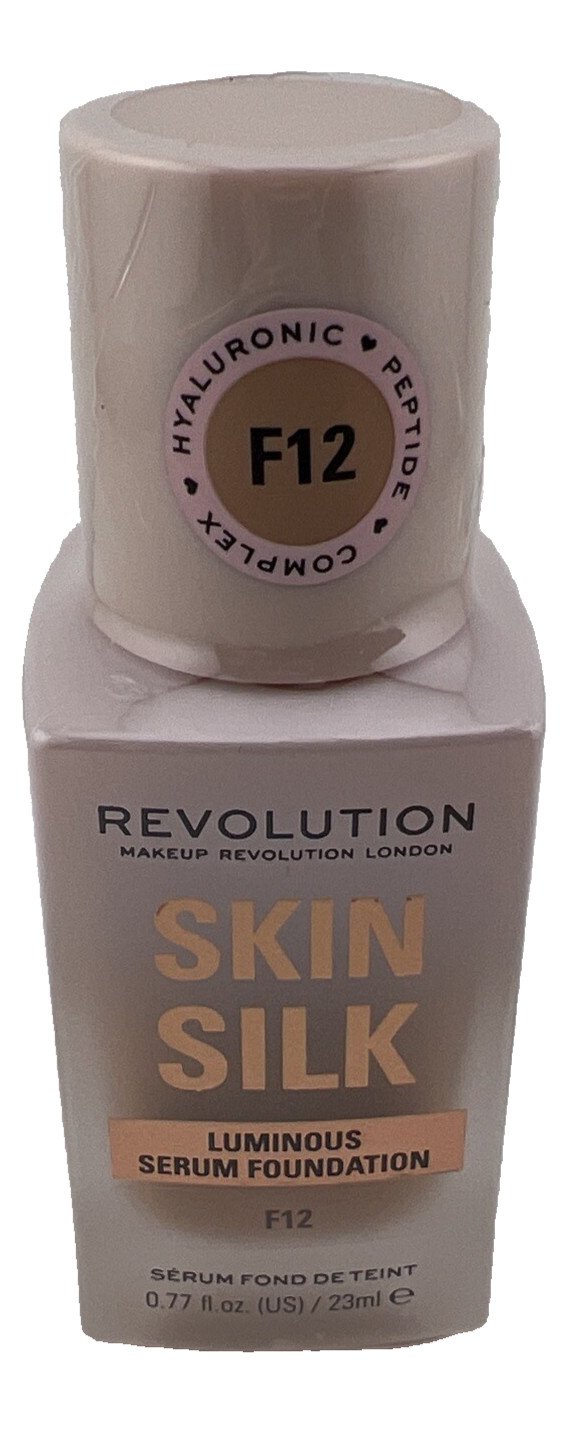 Revolution Skin Silk Serum Foundation #F12 for Tan Skin Tones