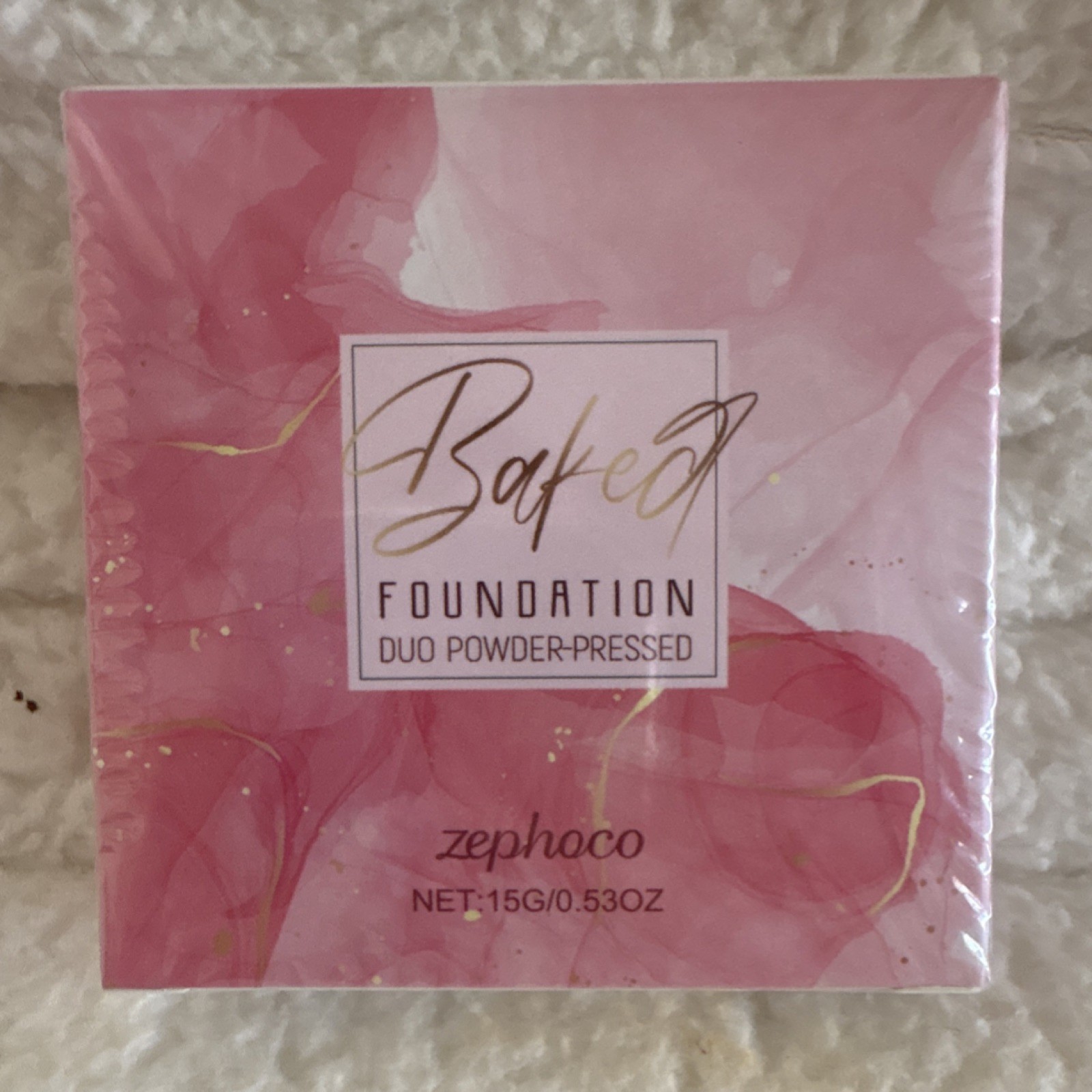 Zephoco Baked Foundation Duo Powder Pressed Light Beige 15g 0.53oz