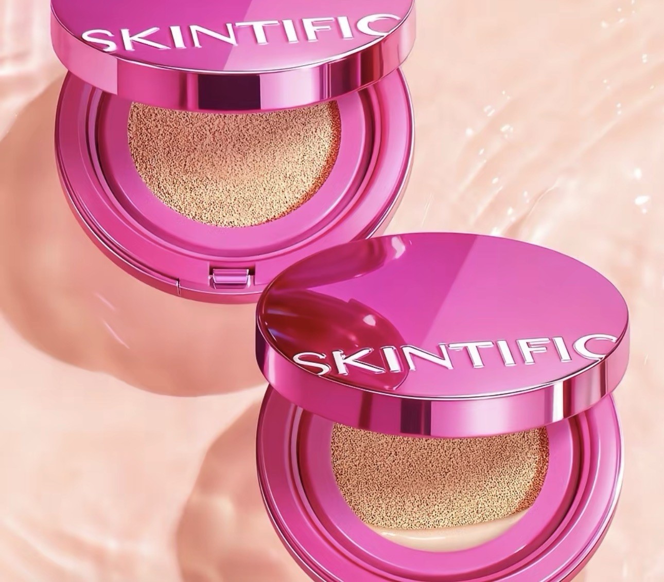 SKINTIFIC Cover Glow Perfect Pink Cushion LongLasting Healthy Radiant Finish 11g