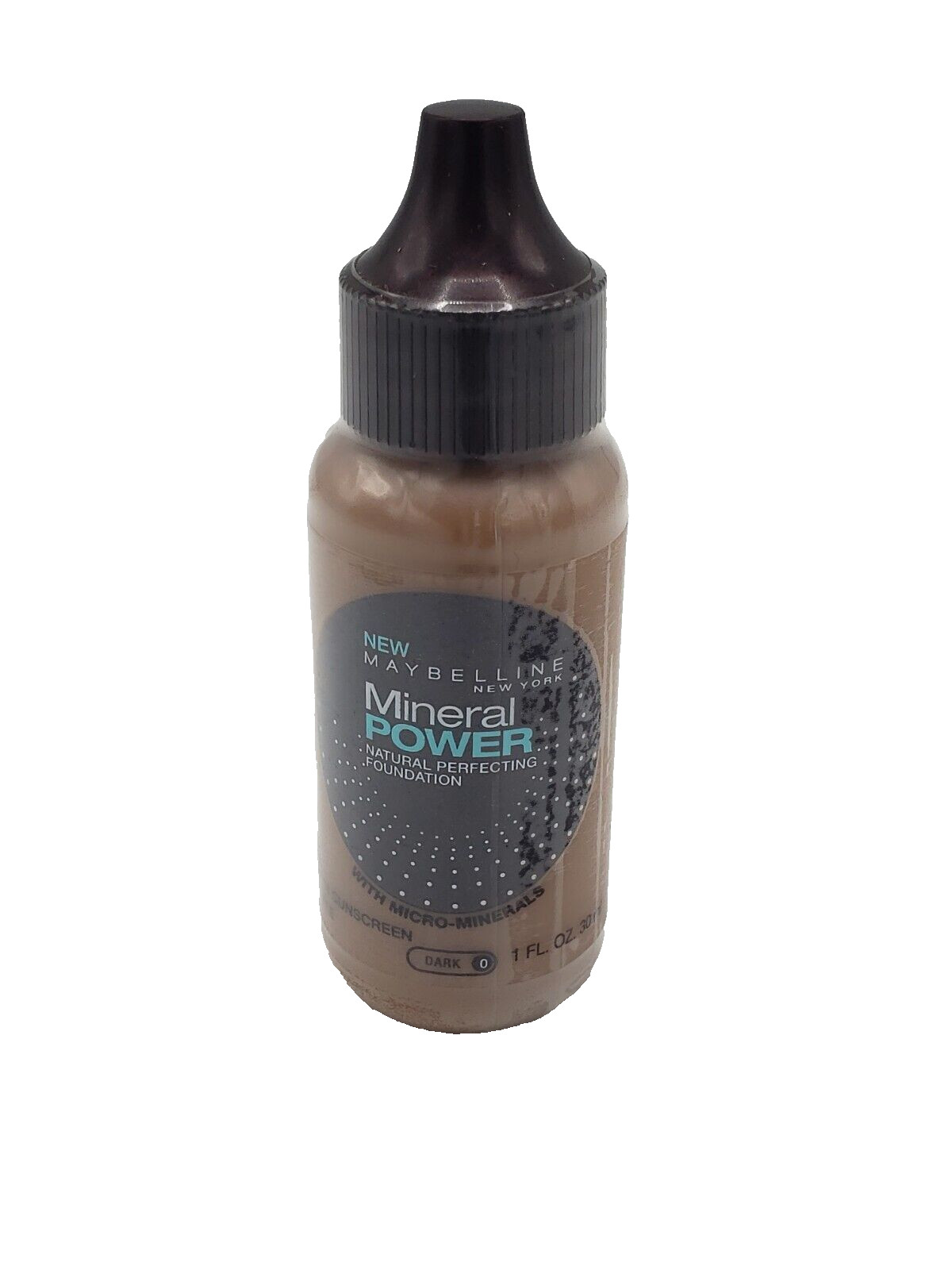 NEW Maybelline Mineral Power Nat Perfecting Foundation Toffee Dark 0