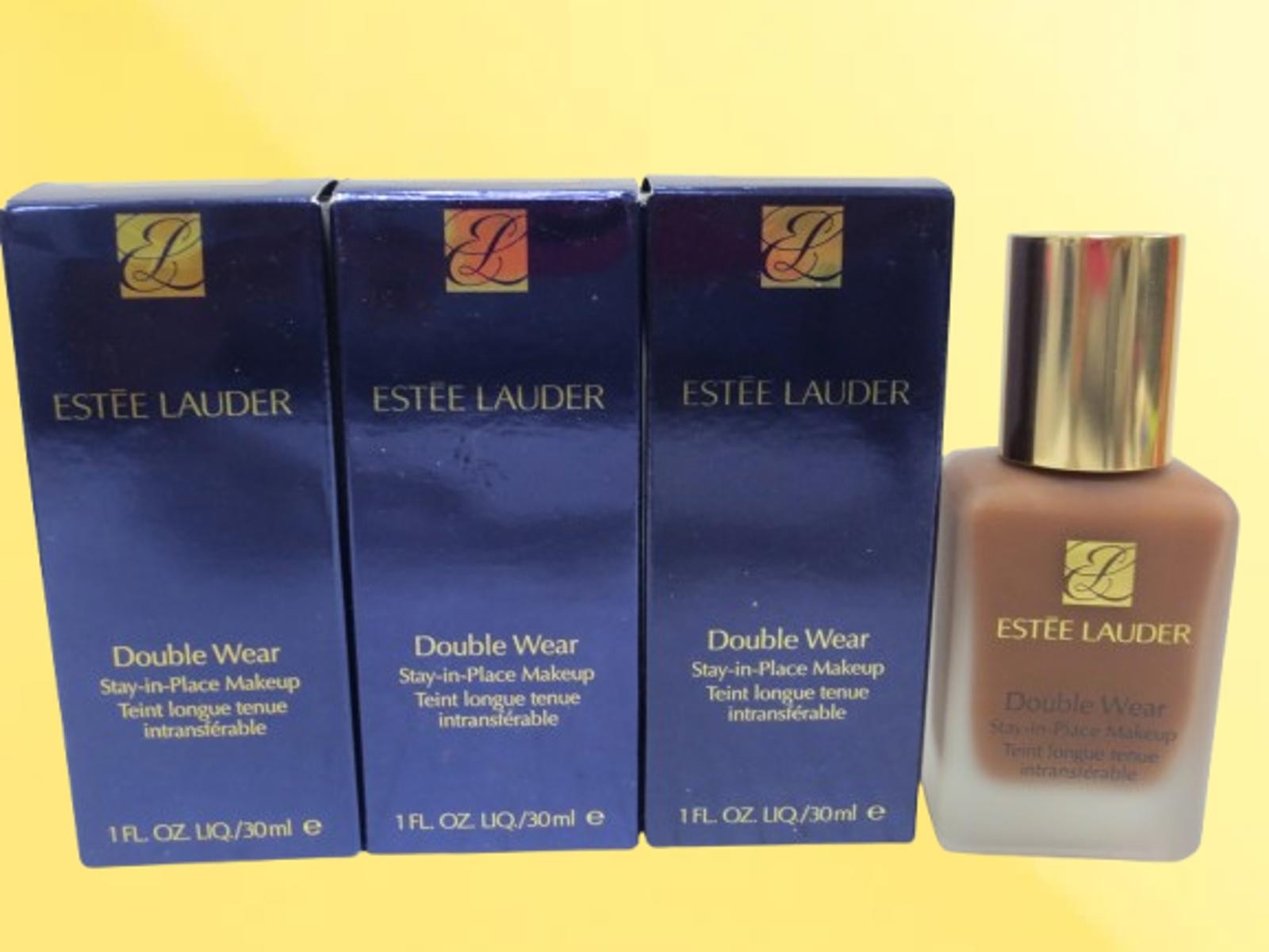 ESTEE LAUDER DOUBLE WEAR STAY IN PLACE MAKEUP 8N1 ESPRESSO 1 OZ BOXED LOT OF 3