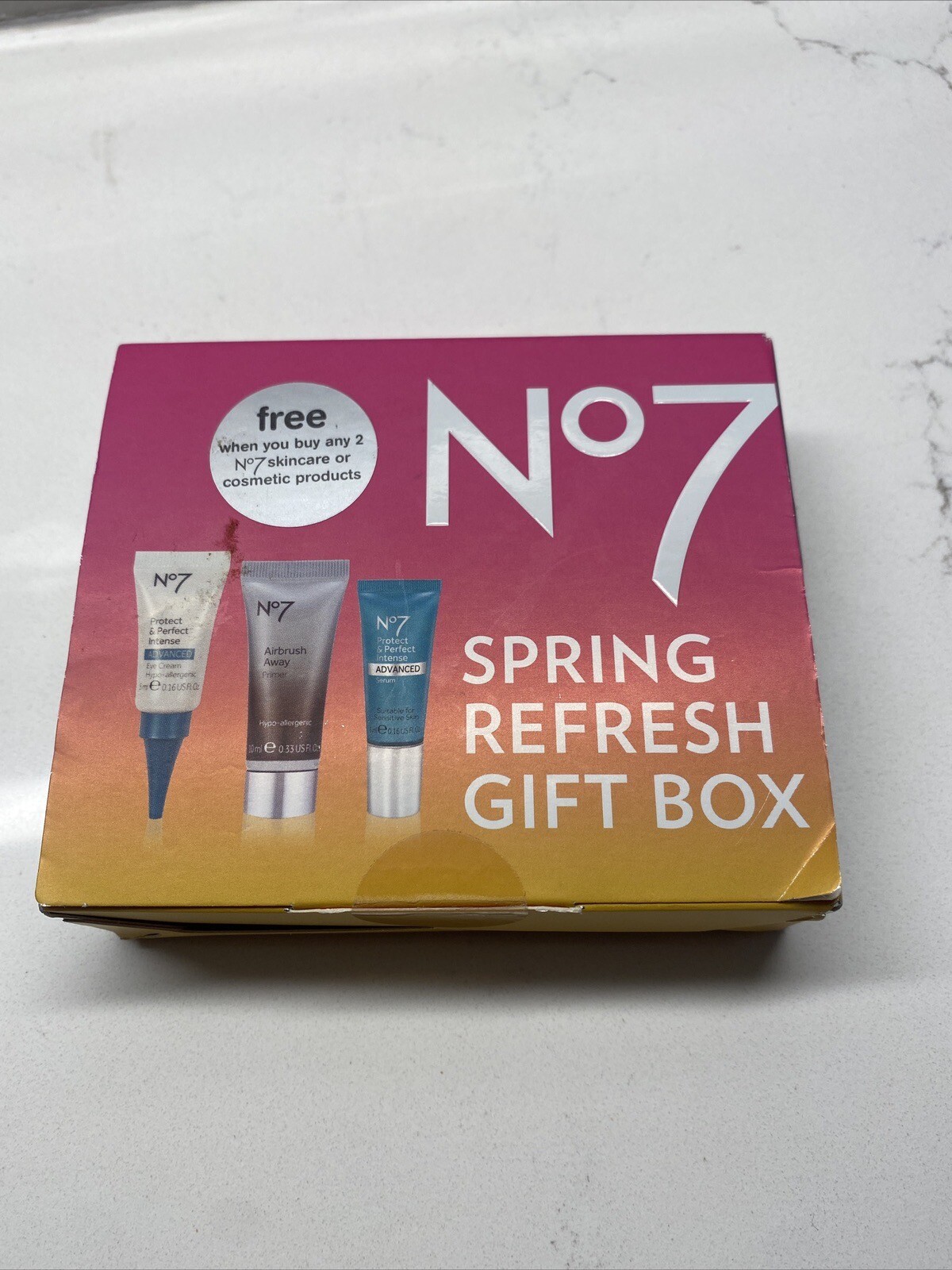 No7 spring refresh gift box rye cream eye serum airbrush prime