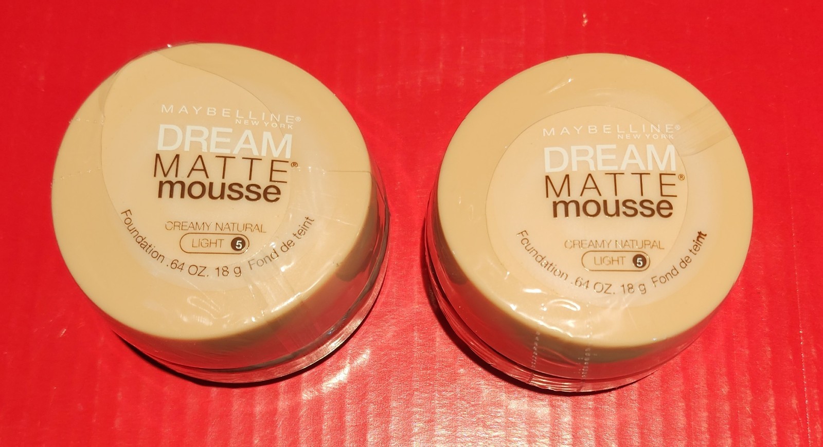 2 X Maybelline Creamy Natural (Light 5) New, Sealed, Perfect! Free SHIPPING