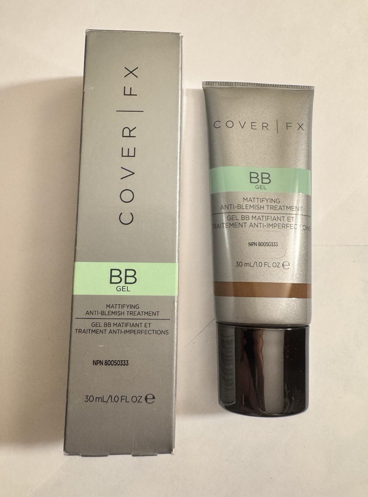 Cover FX BB Gel Mattifying Anti-Blemish Treatment Tinted N X-Deep 30ml RARE NIB