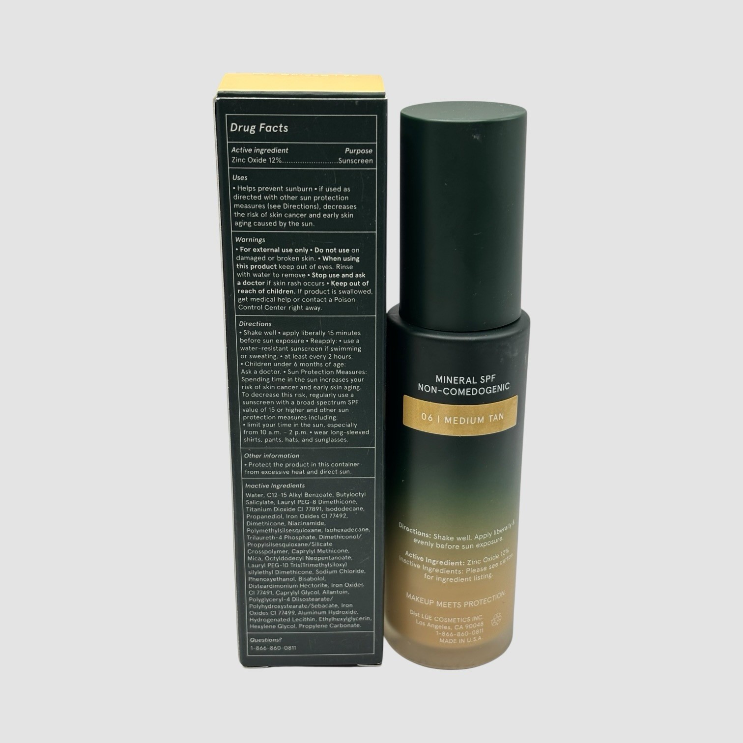 Ciele Tint & Protect Tinted Serum Foundation with SPF 50 shade: Medium Tan Boxed