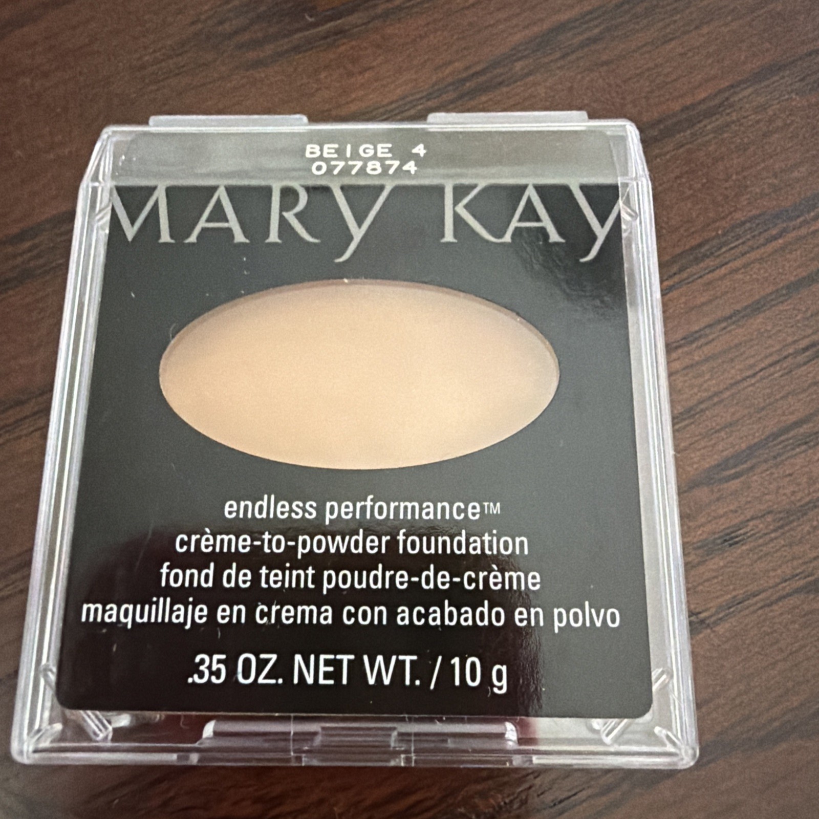 Mary Kay BEIGE 4 #077874 Endless Performance Creme to Powder Foundation .35 Oz