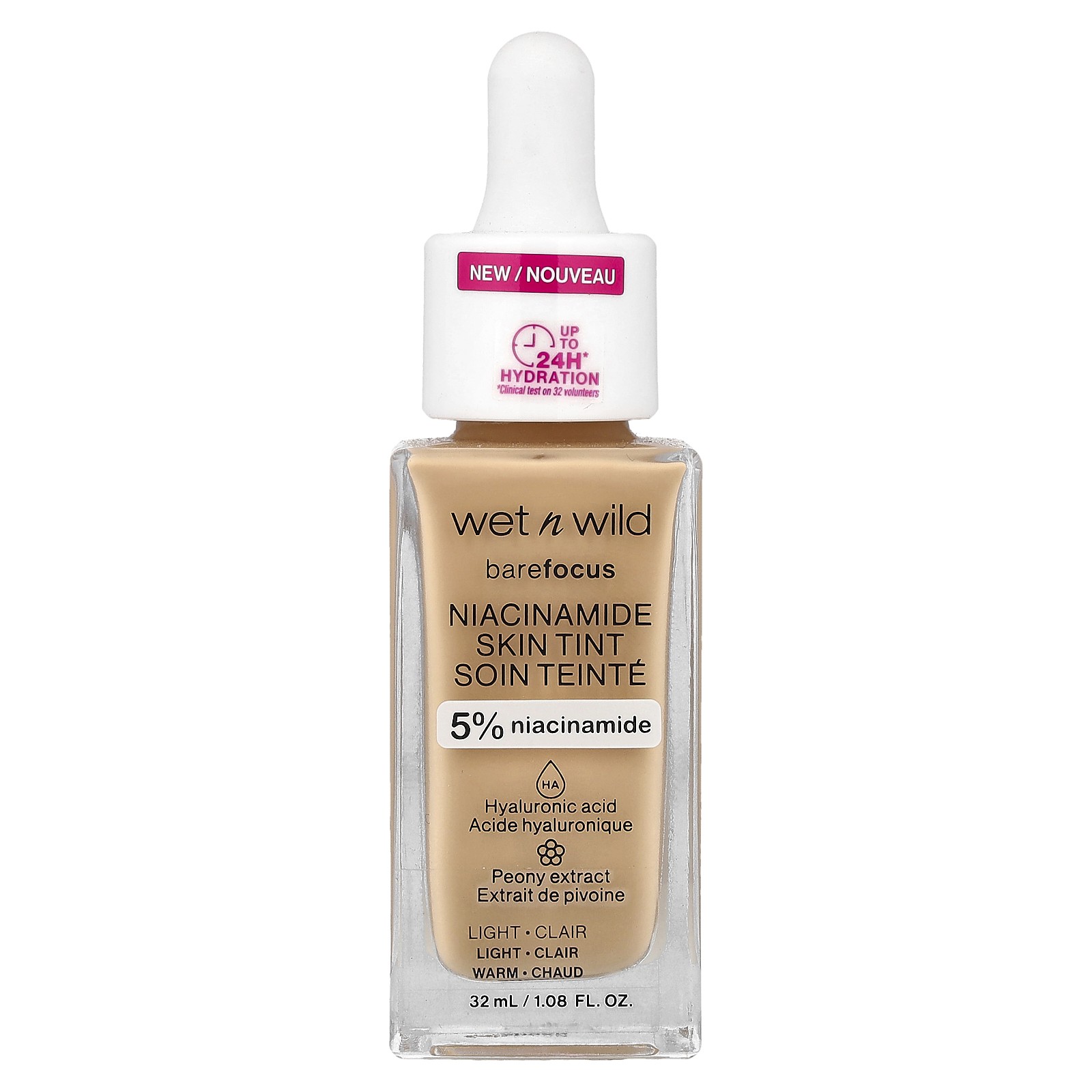 Barefocus, Niacinamide Skin Tint, 1116092 Light, 1.08 fl oz (32 ml)