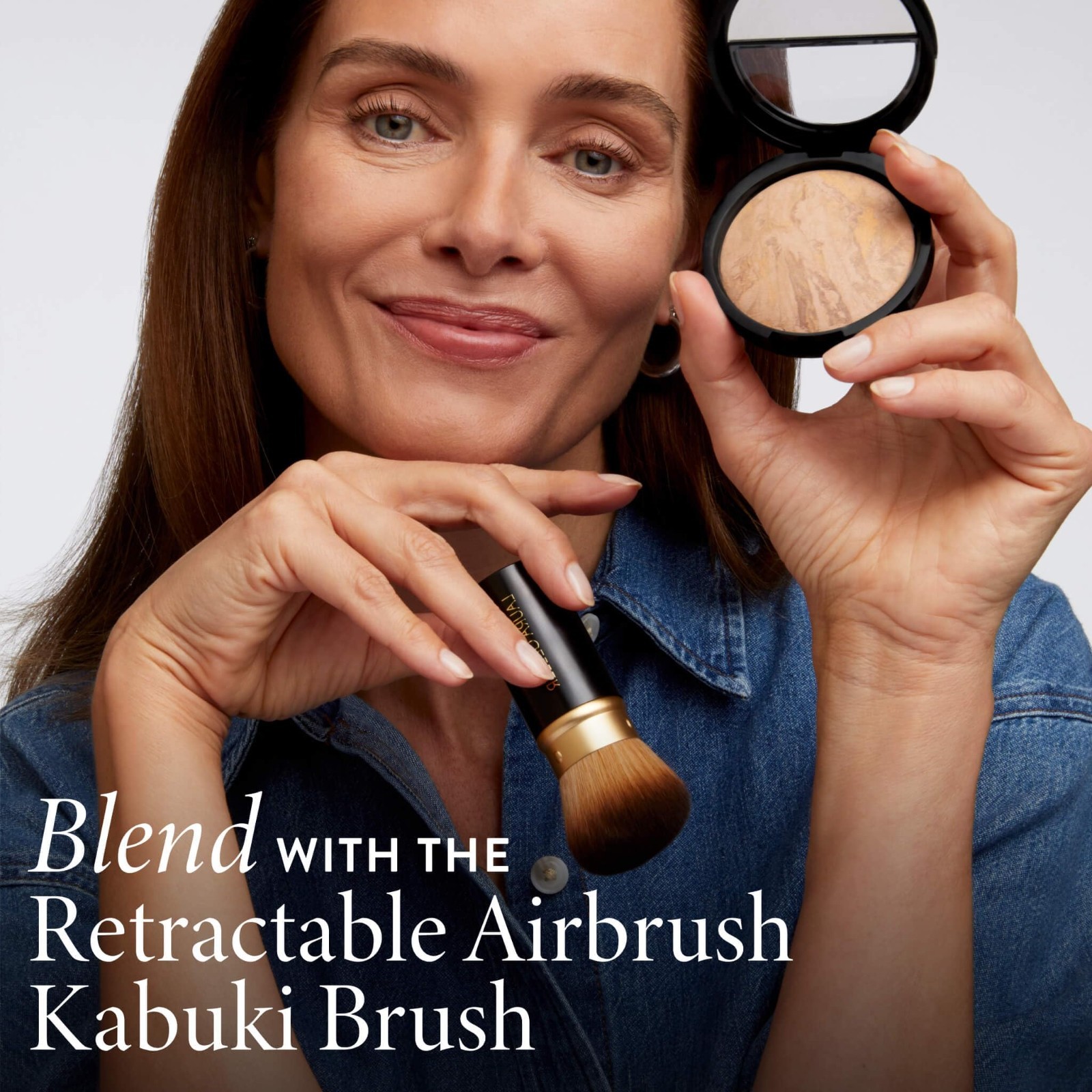 Baked Balance-n-Brighten Color Correcting Powder Foundation – Matte Finish, Buil