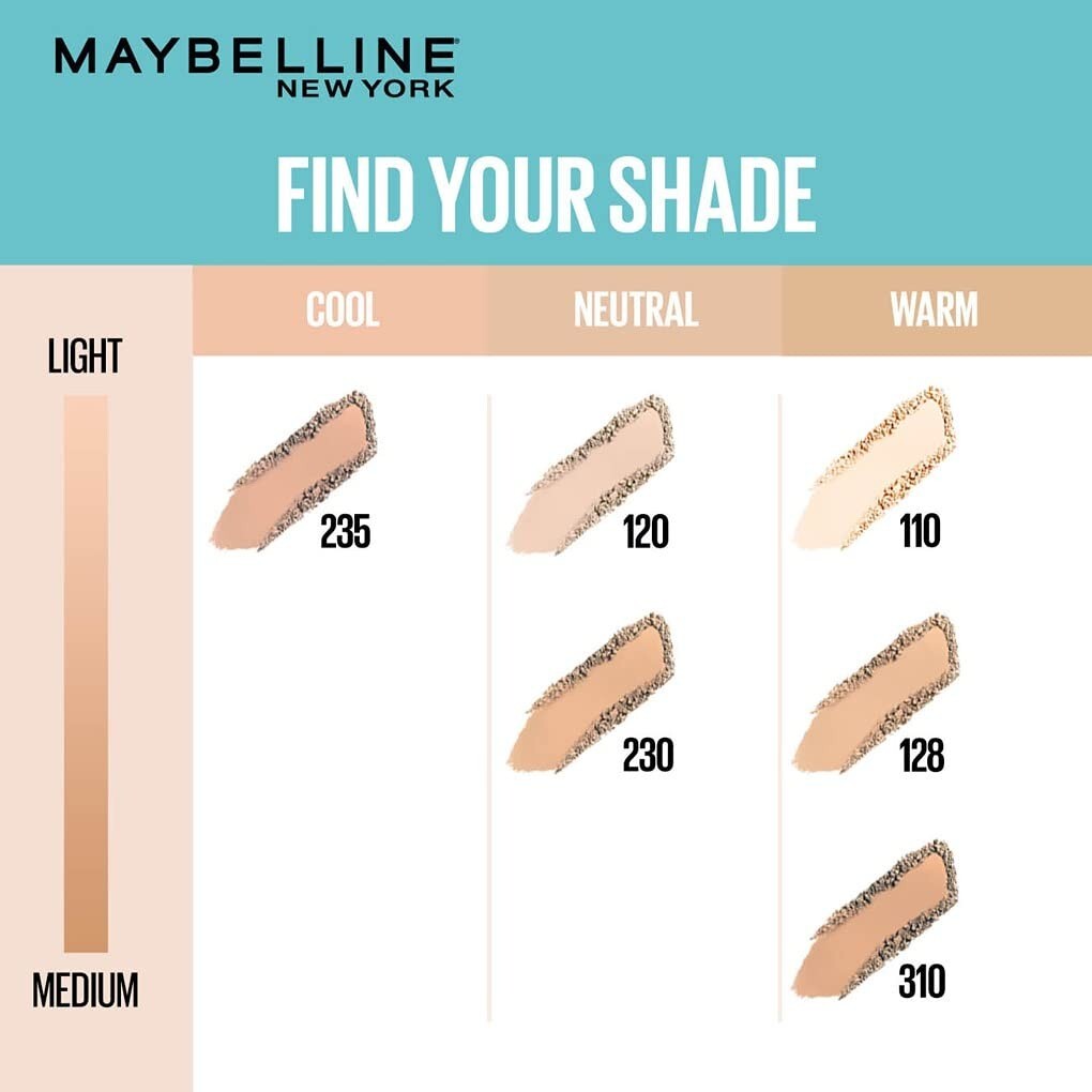 Maybelline New York Fit Me Ultimate Powder Foundation, Full Matte Coverage, 9g