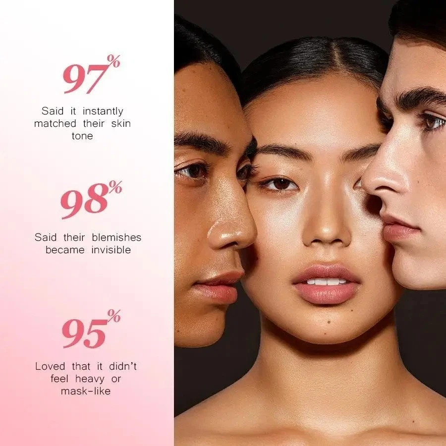 Smooche Color Changing Liquid Foundation 30ml Natural Finish Makeup Free Ship US