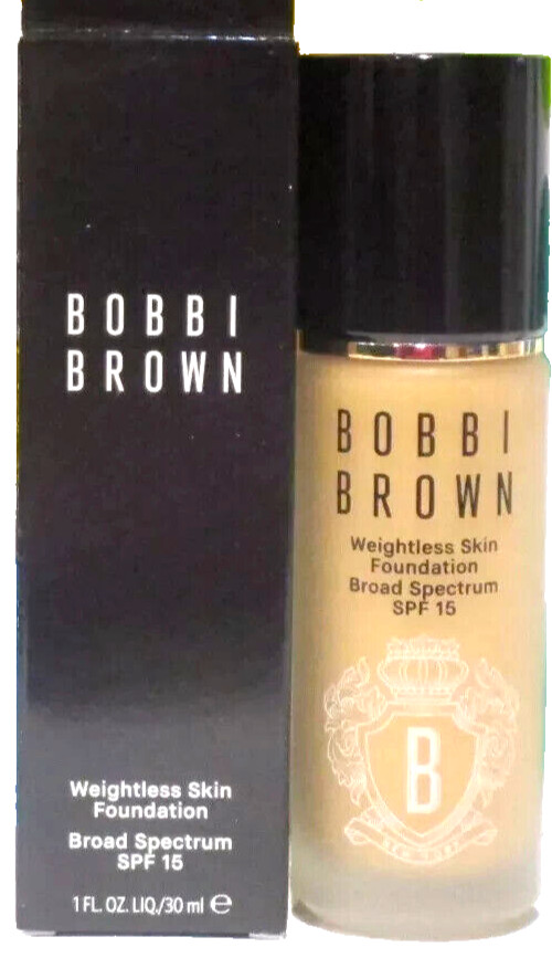Bobbi Brown Weightless Skin Foundation SPF 15 (Select Color) 1 oz New in Box