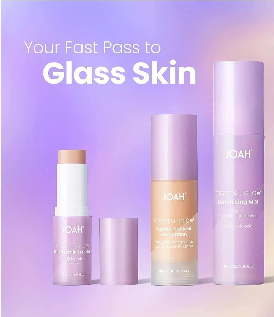 JOAH Crystal Glow Peptide-Infused Foundation MN060 Med W/Neutral Undertones