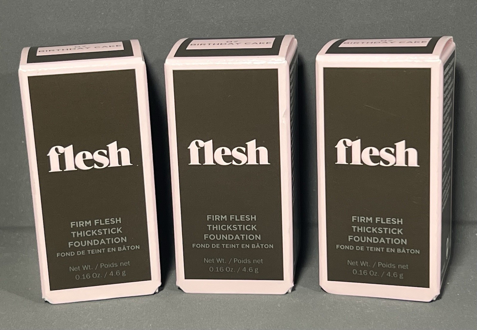 Firm Flesh ThickStick Foundation by Revlon 0.16 oz 4.6 g Birthday Cake Lot of 3