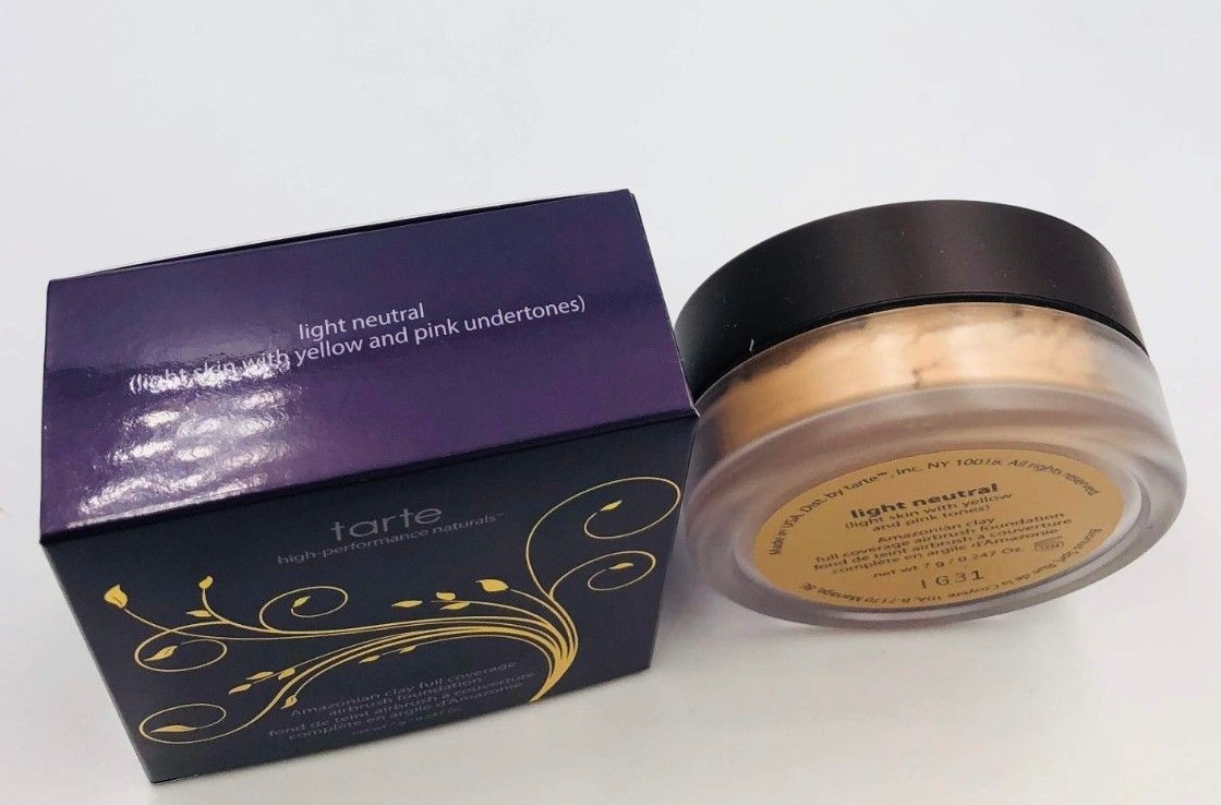 Tarte Amazonian Clay Full Coverage Airbrush Foundation Light Neutral NIB Fresh