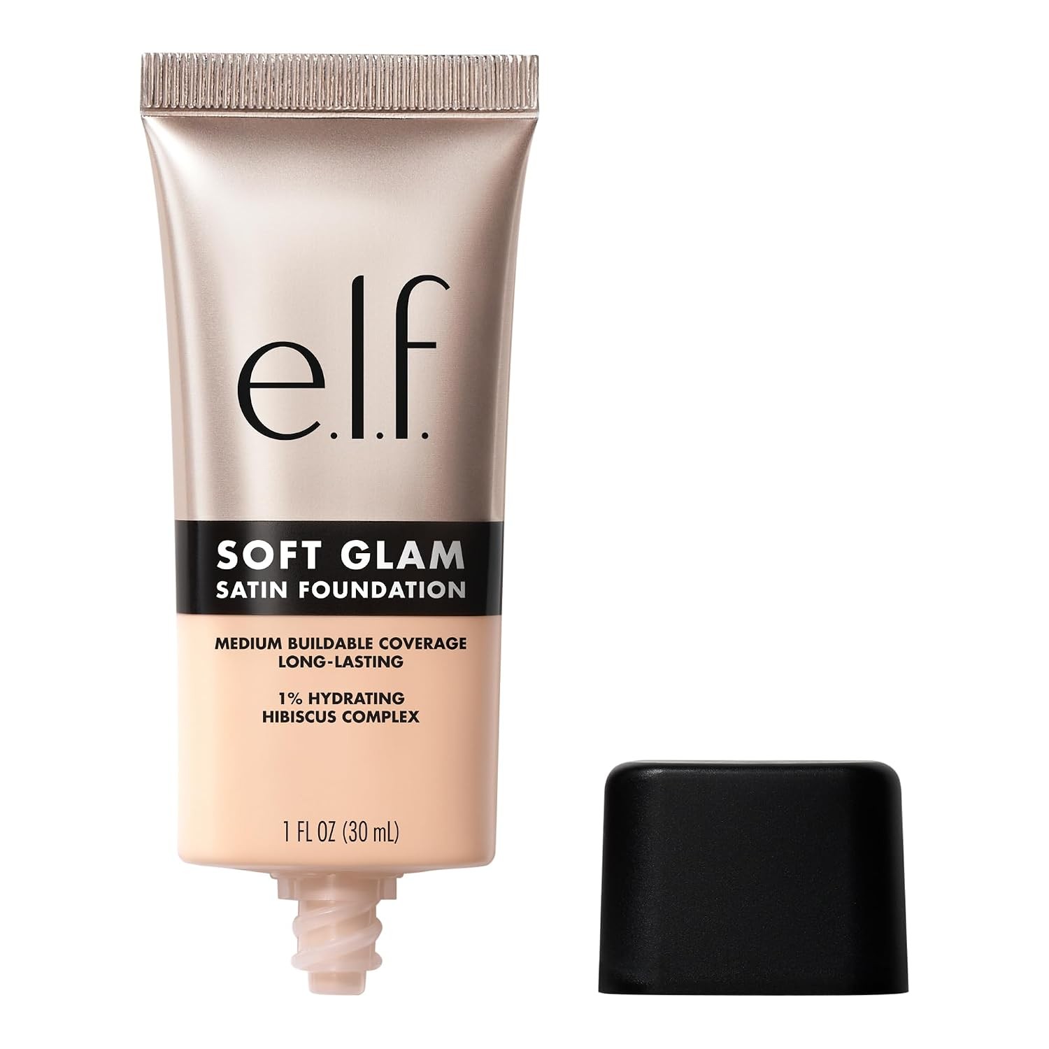 e.l.f. Soft Glam Foundation 14 Fair Cool Medium Coverage Satin Finish Vegan