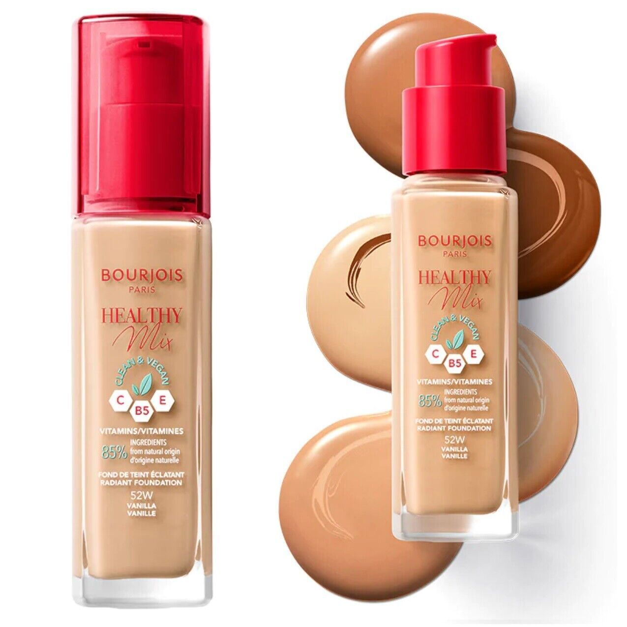 Bourjois Foundation Healthy Mix Anti Fatigue Anti Age 16h Long Lasting Hydration