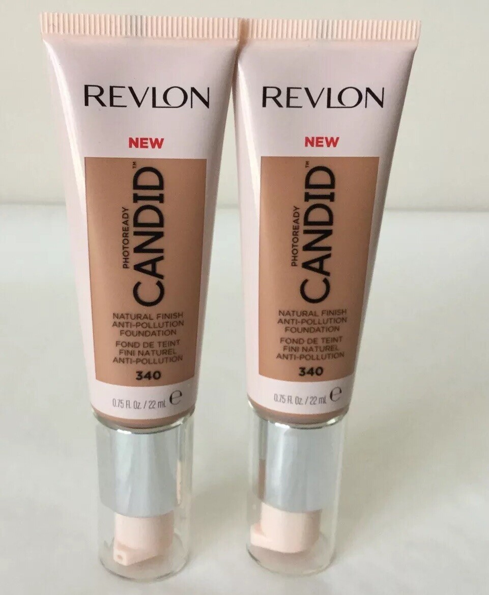 Revlon 2-pack PhotoReady Candid Natural Finish Foundation 340 True Beige (G15-12