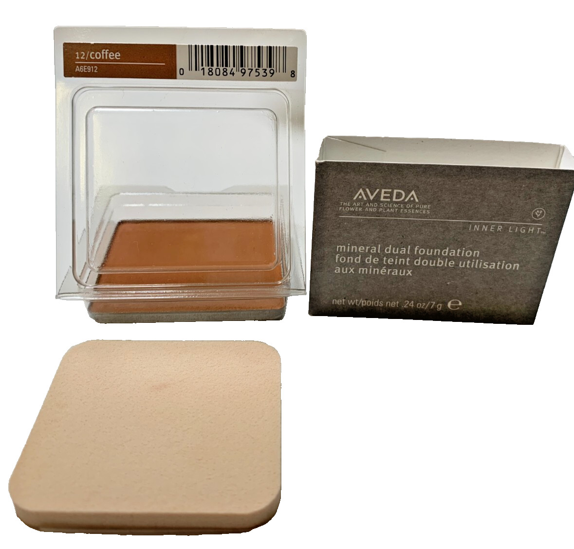 Aveda Mineral Dual Foundation #12 COFFEE .24oz