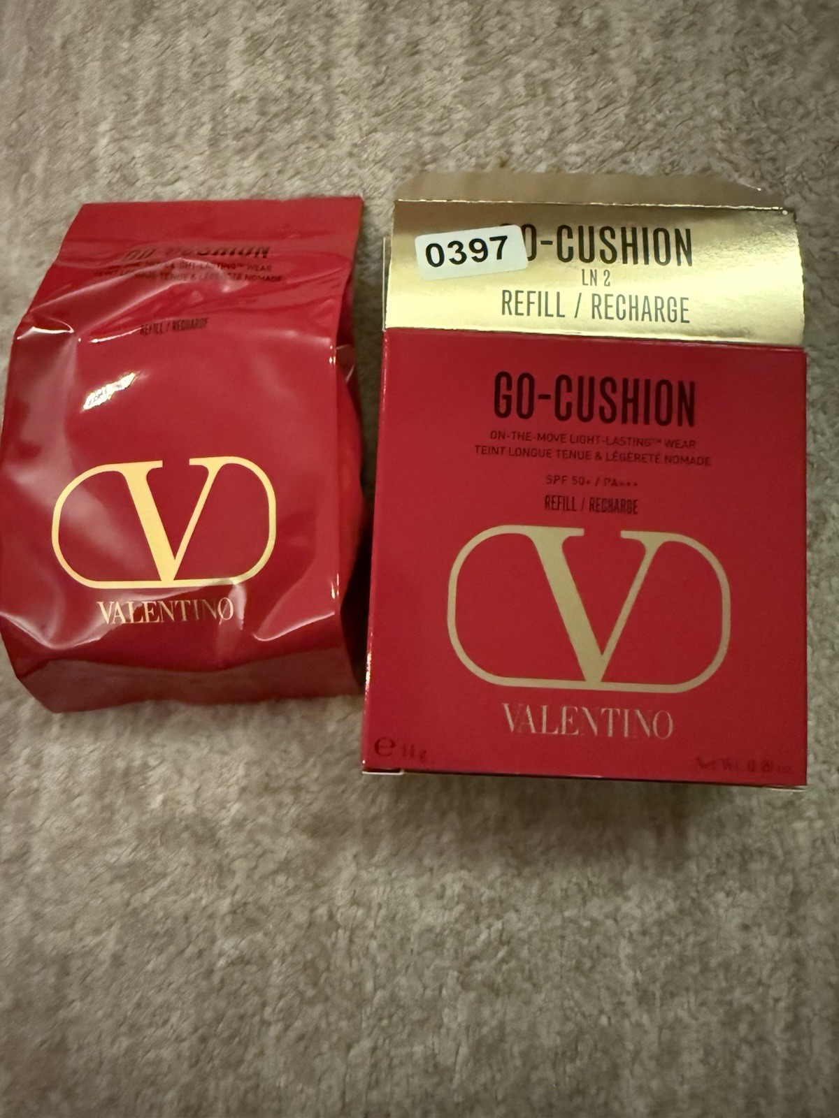 Valentino Beauty Go Cushion Refill 14g LN2 Light Neutral 2 NIB Full Size