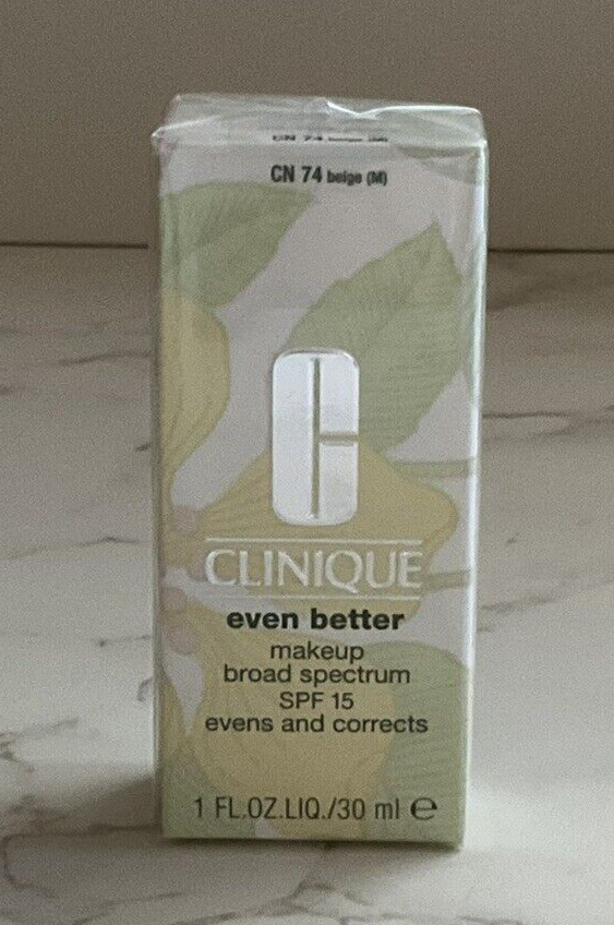 Clinique Even Better Makeup Broad Spectrum SPF 15 CN 74 Beige 1oz/30ml NIB