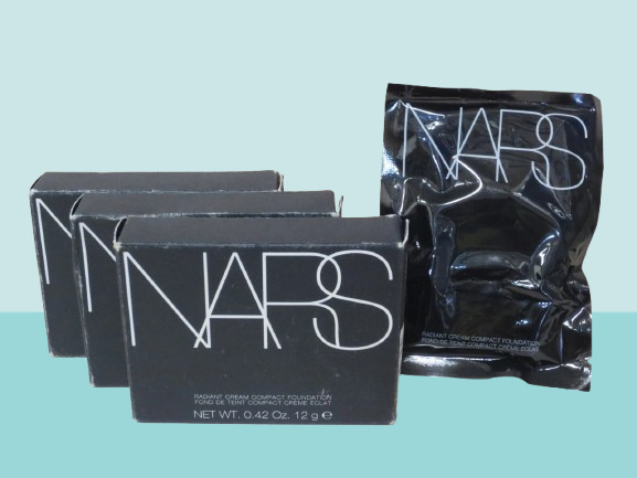 NARS RADIANT CREAM COMPACT FOUNDATION – DARK 1 TRINDAD 6317 – 0.42OZ LOT OF 3