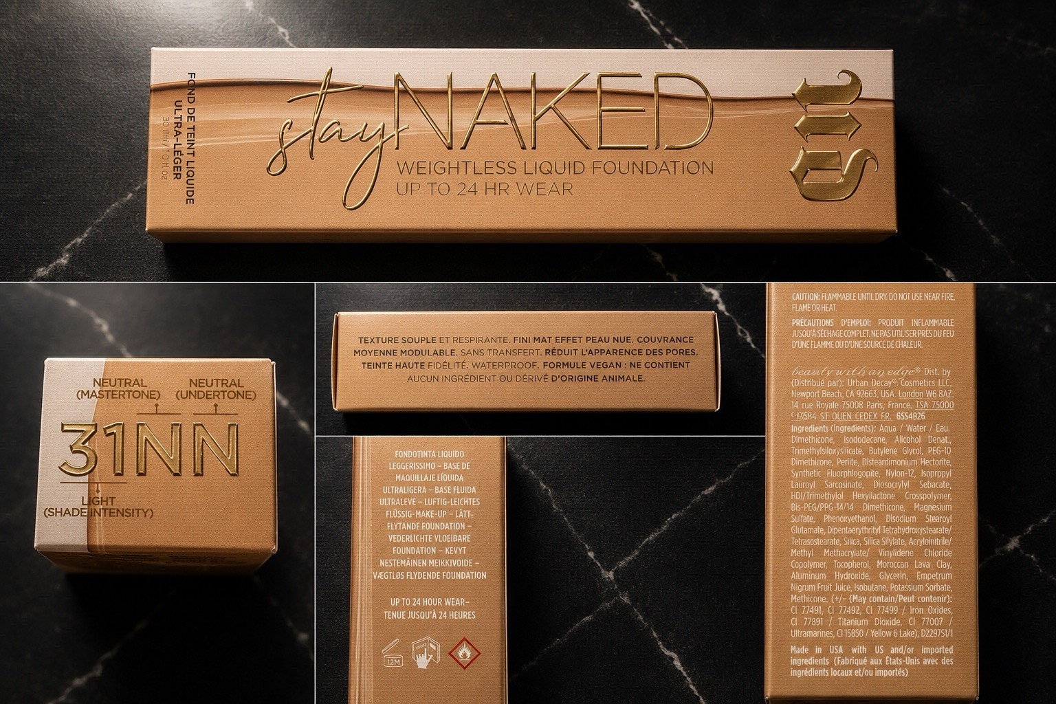 Urban Decay STAY NAKED WEIGHTLESS LIQUID FOUNDATION – 31NN Full Size 30ml
