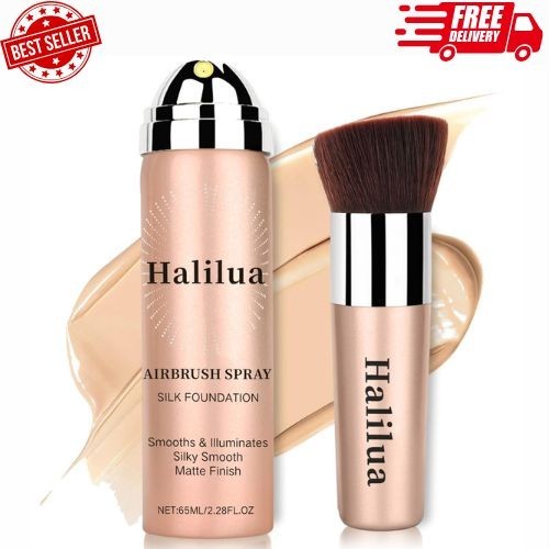 Airbrush Foundation Spray Full Coverage Hydrating Makeup Flawless Nude