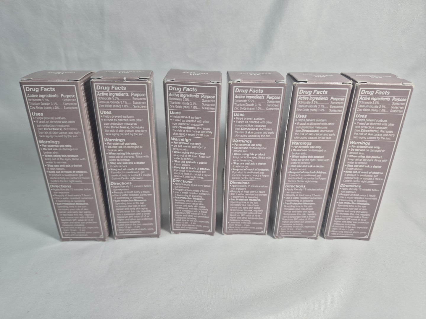 6- Revlon Illuminance Serum Tint SPF 15 Mixed Colors Makeup .94oz/28ml NEW EX25