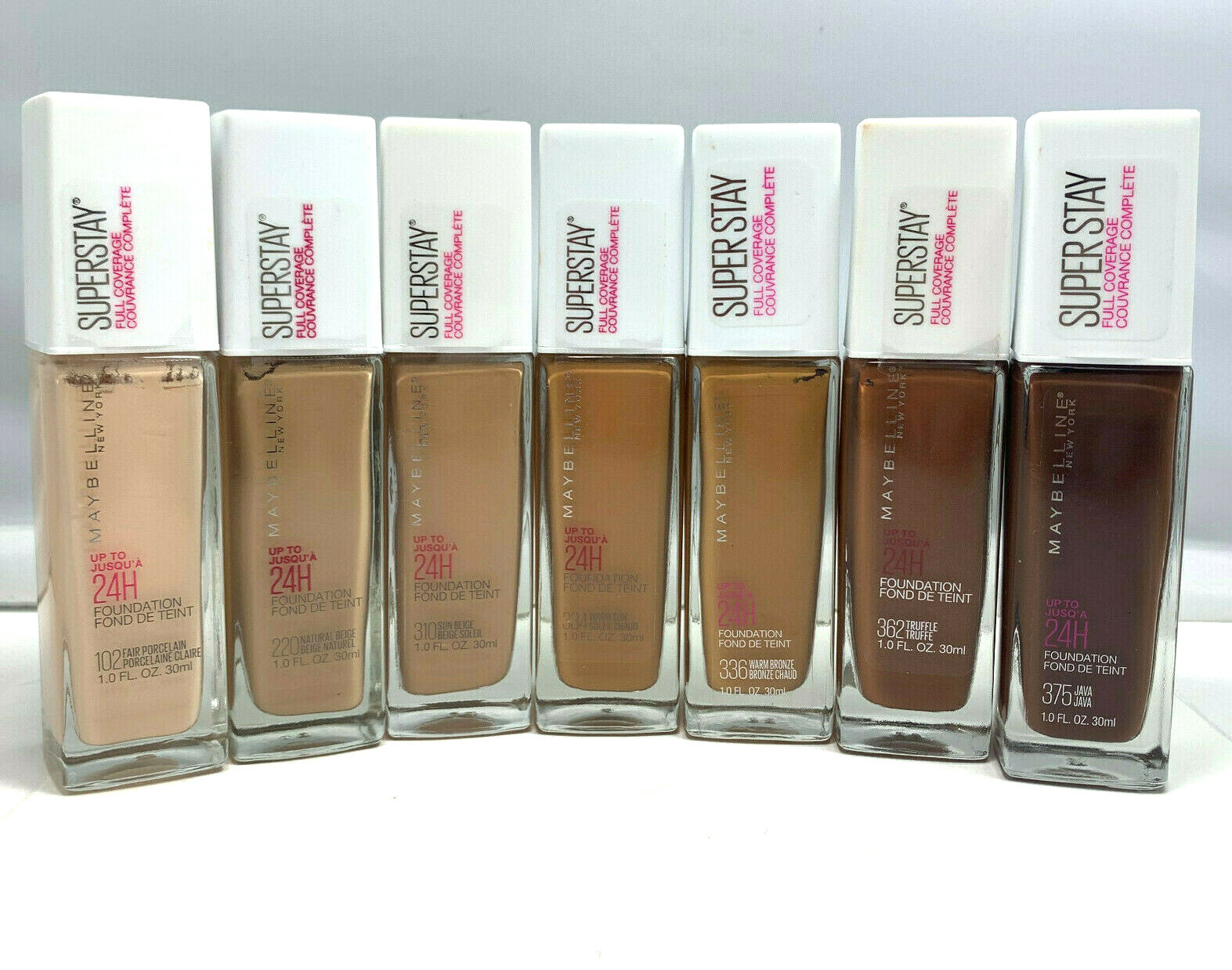 Maybelline SuperStay Full Coverage Up To 24H Foundation 1.0oz./30ml New;You Pick