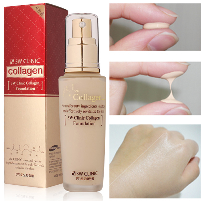 MAKEUP FOUNDATION 3W Collagen Foundation 50ml Perfect Cover BB Cream CC Cream