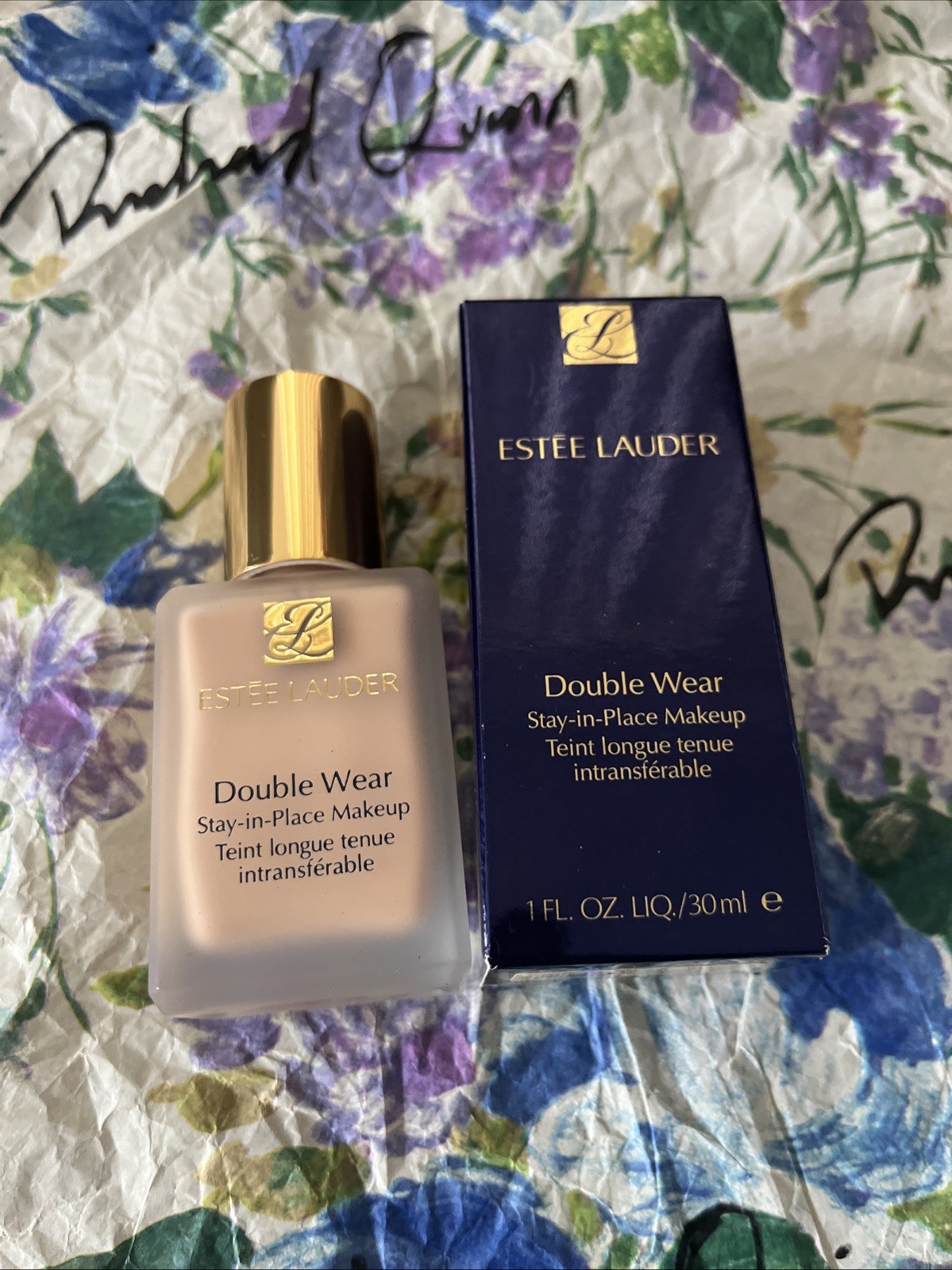 Estee Lauder Double Wear Stay-in-Place Makeup (1W1 Bone) 1oz/30ml NIB